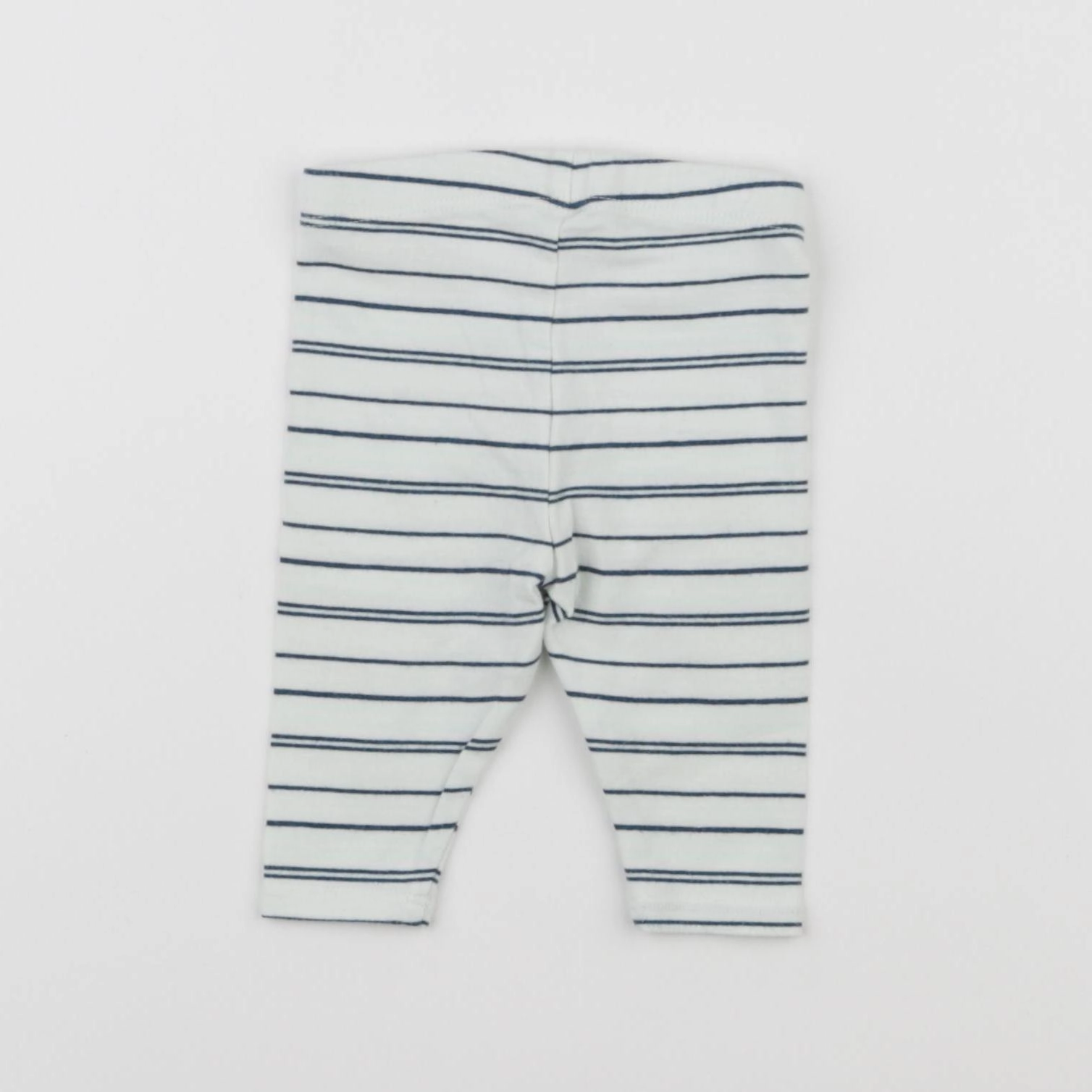 Vertbaudet - legging blanc, bleu - 1 mois