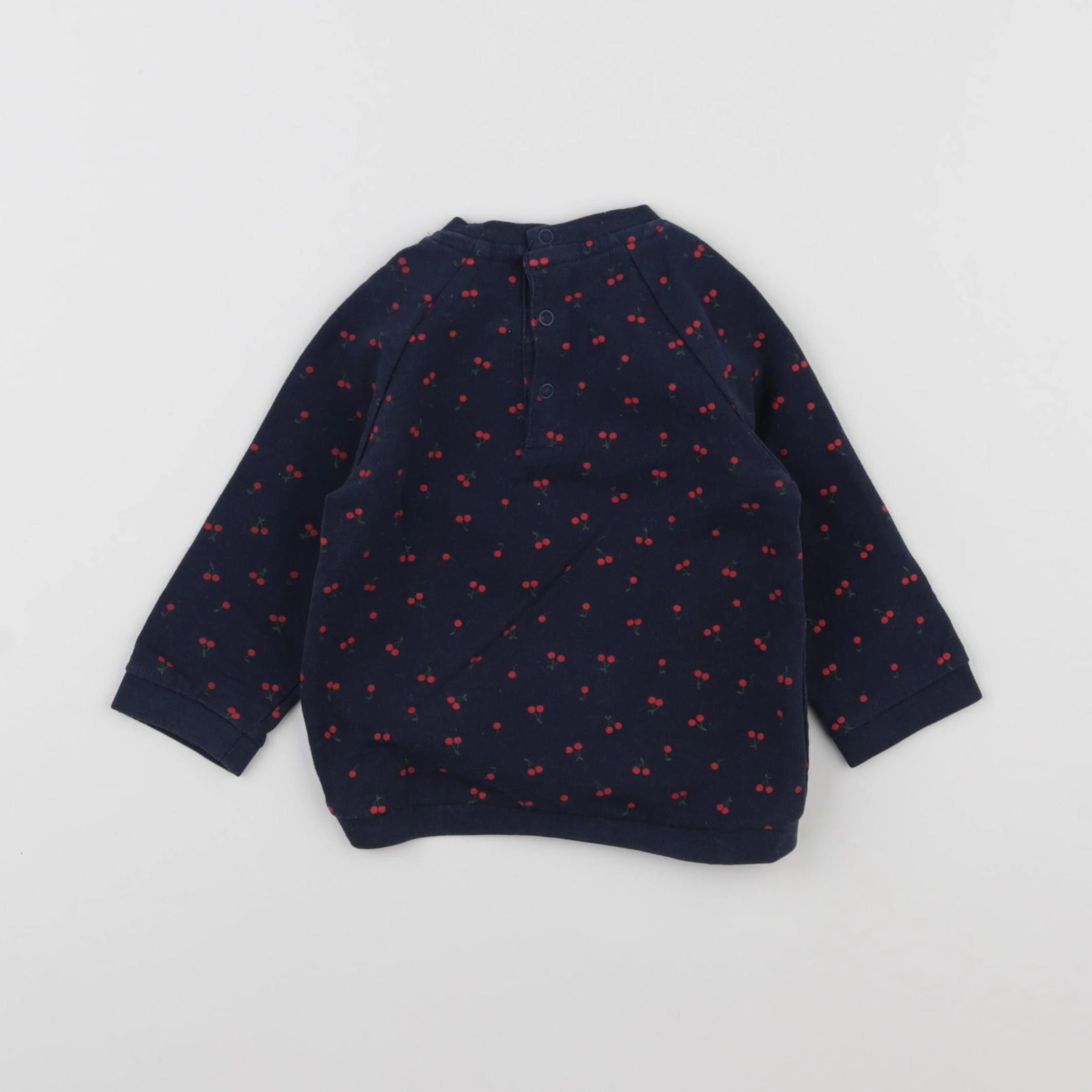 Vertbaudet - sweat bleu - 9 mois