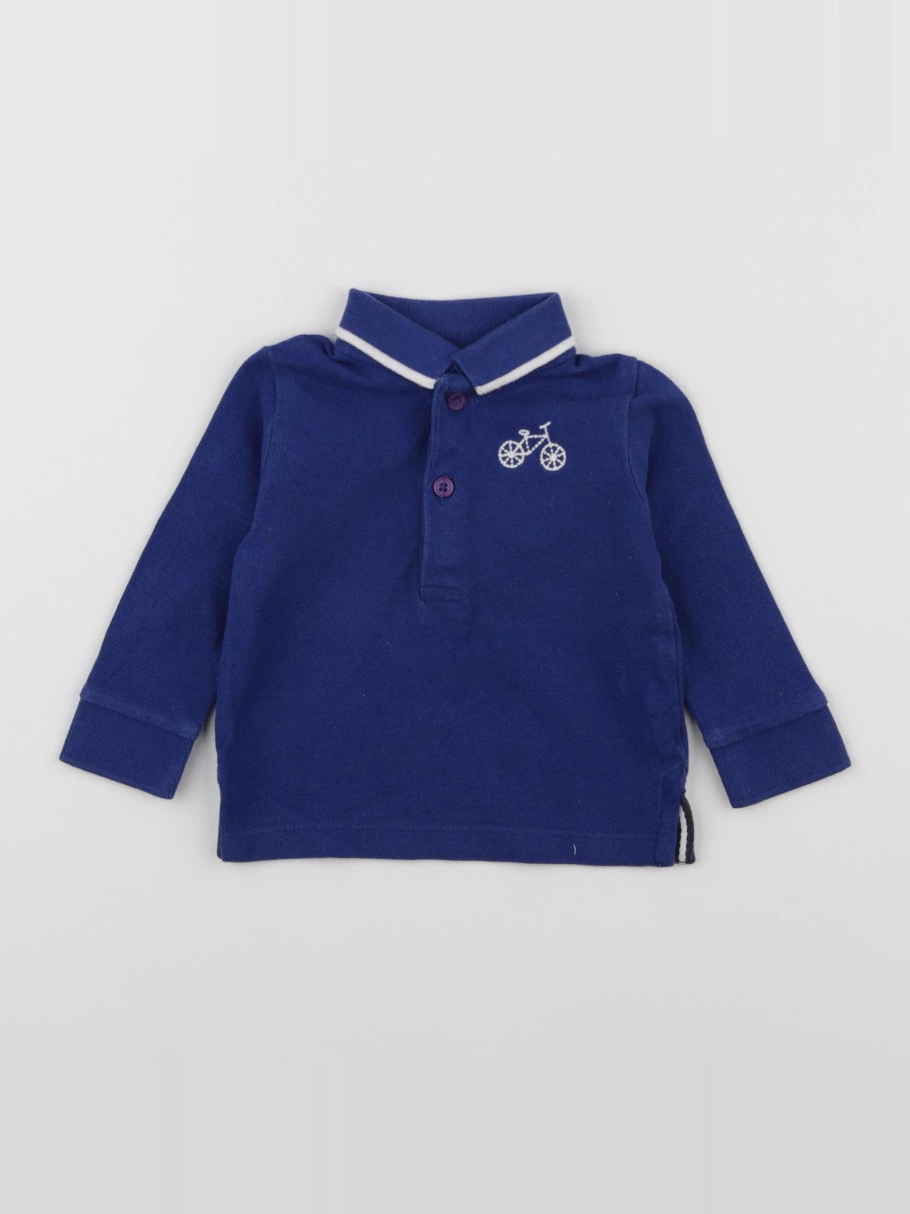 Boutchou - polo bleu - 6 mois