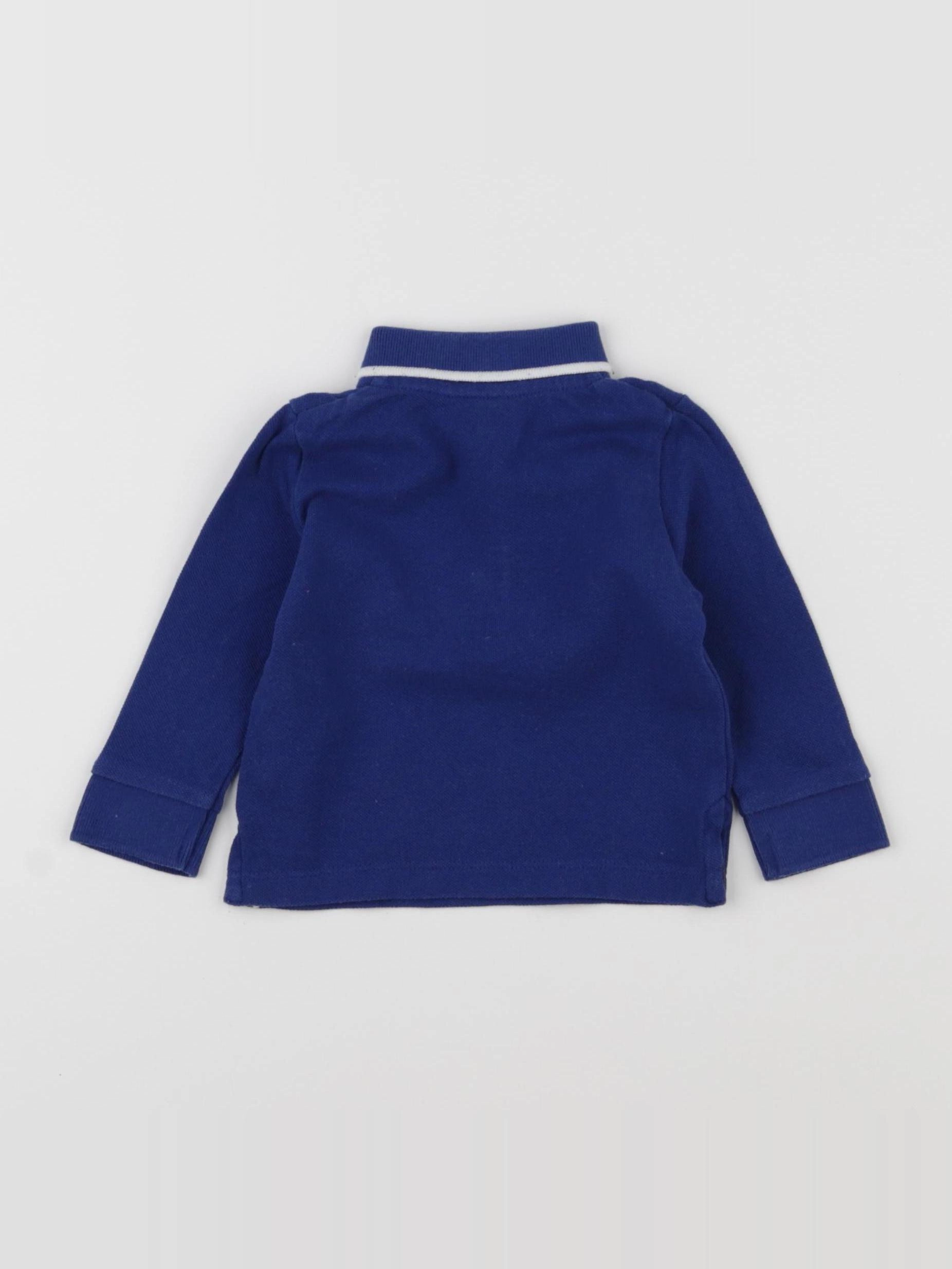 Boutchou - polo bleu - 6 mois