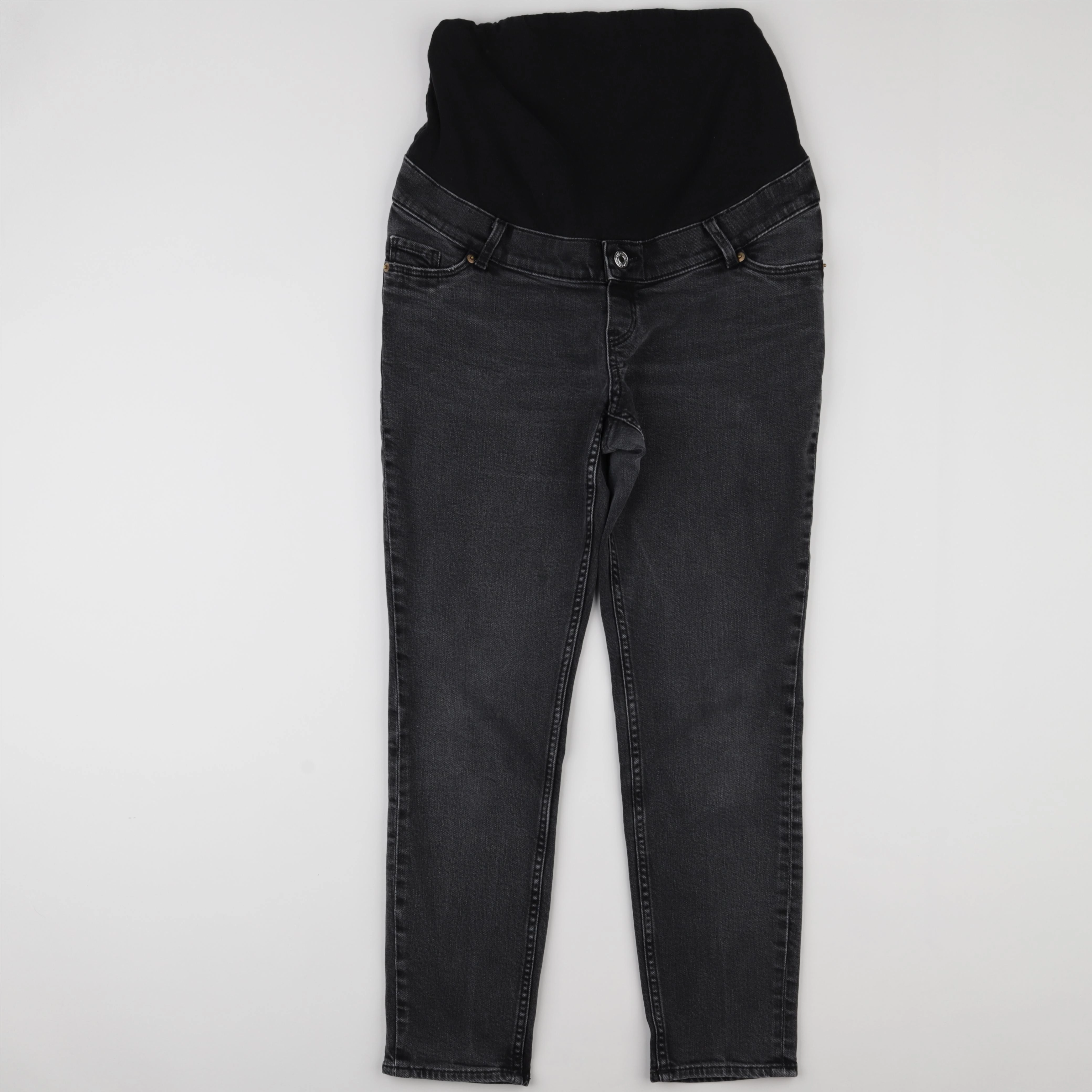 H&M - jean grossesse gris, noir - s