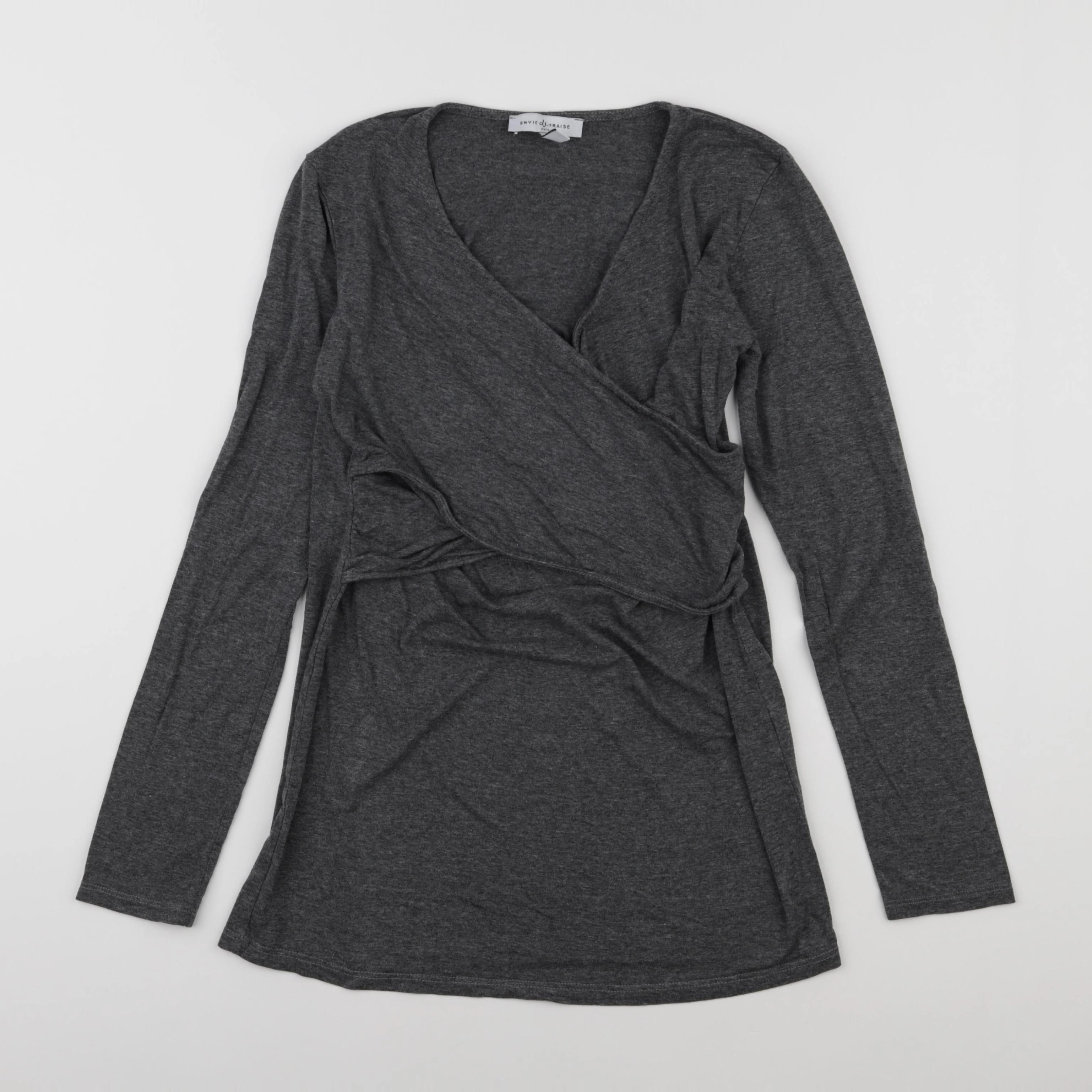 Envie de fraise - tee-shirt allaitement gris - 36 à 38