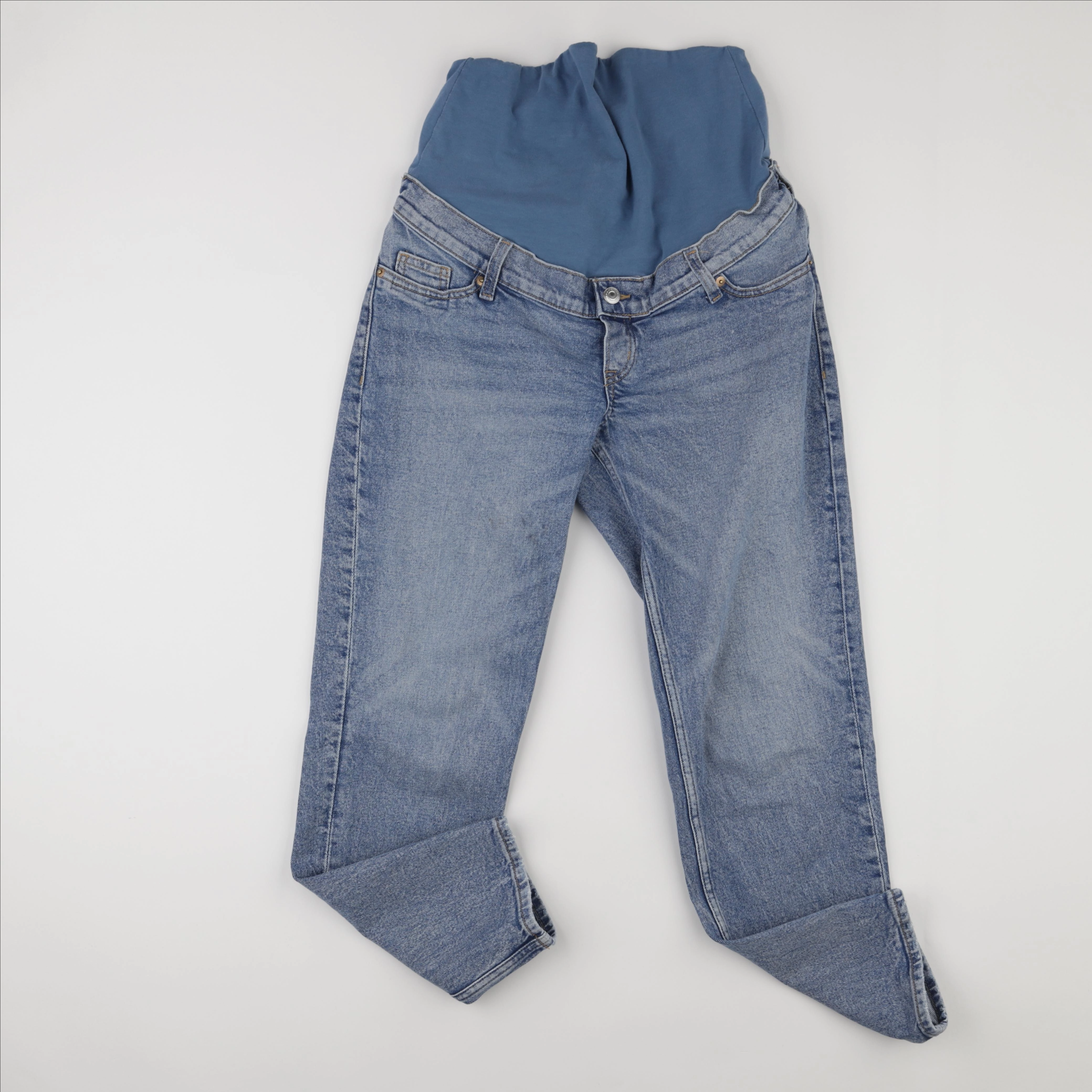 H&M - jean grossesse bleu - s