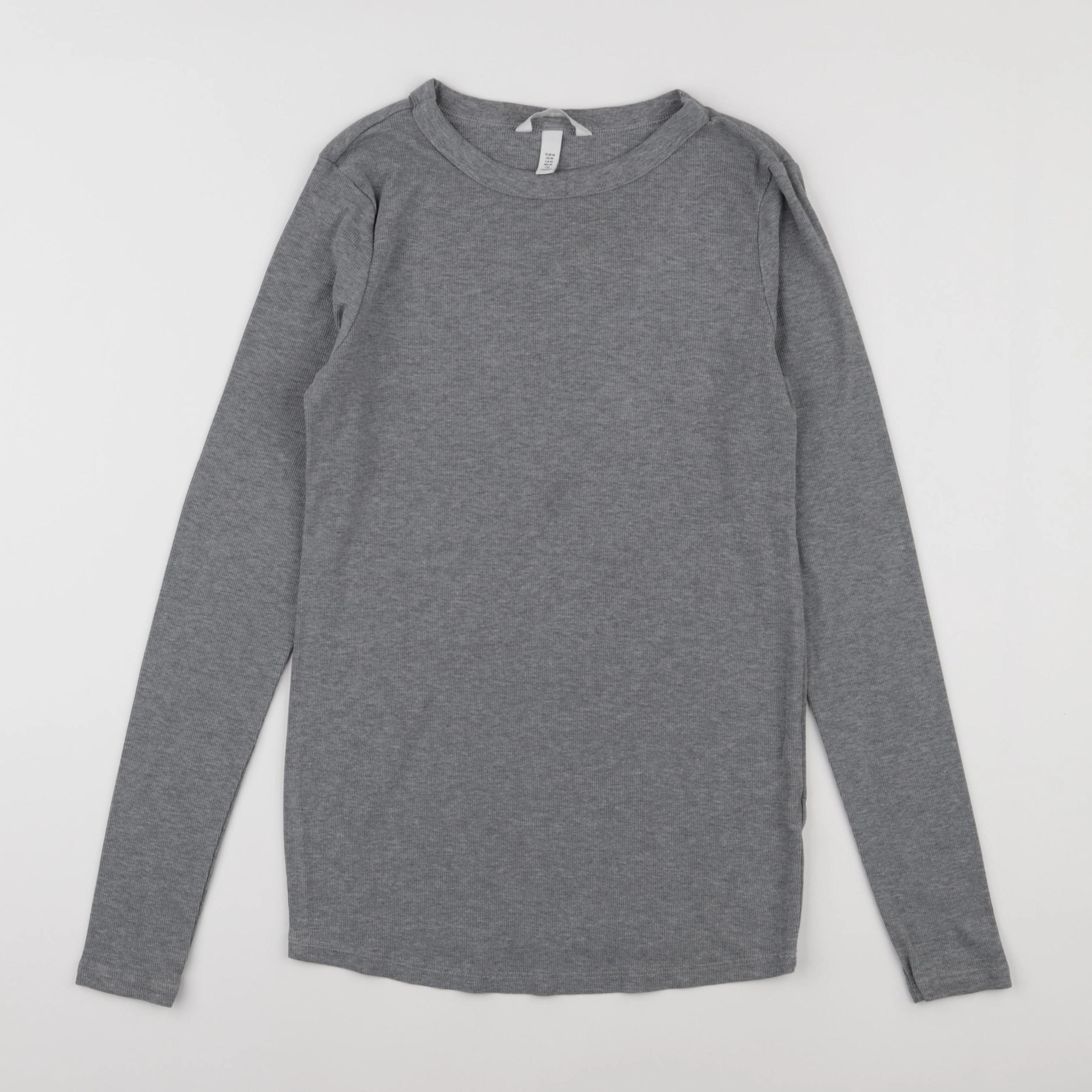H&M - tee-shirt grossesse gris - m