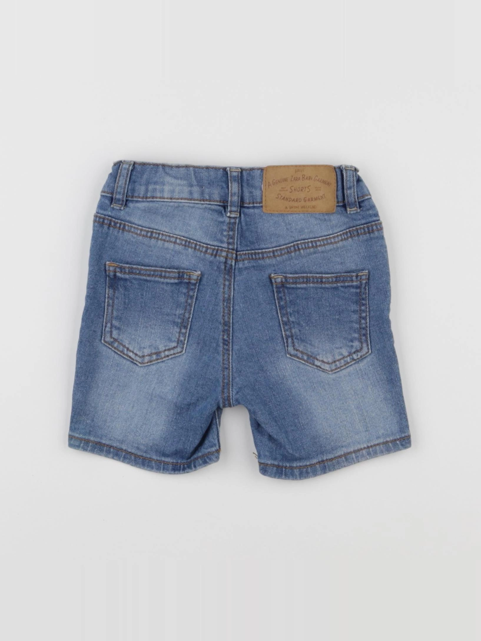 Zara - short bleu - 6/9 mois
