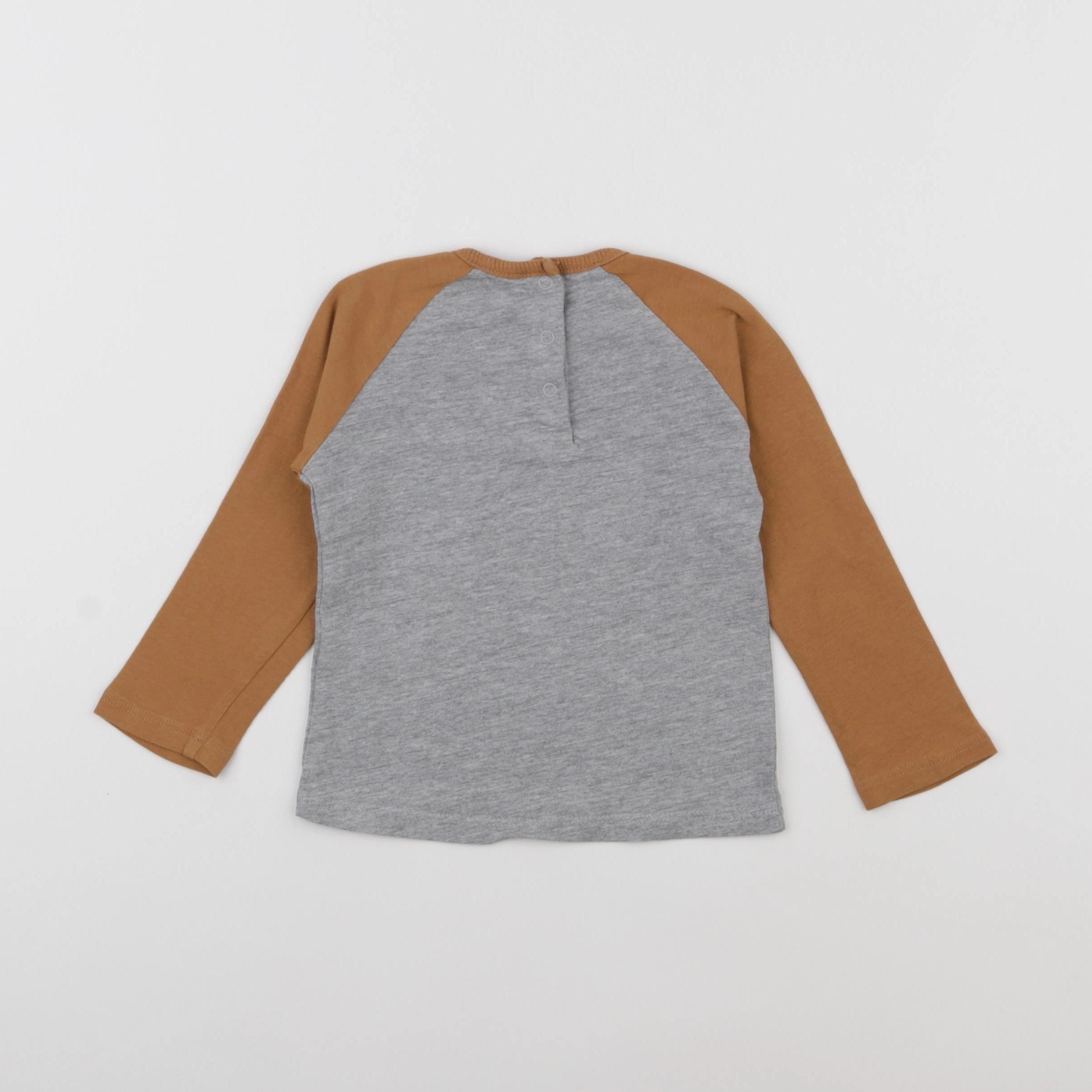 Vertbaudet - tee-shirt marron - 18 mois