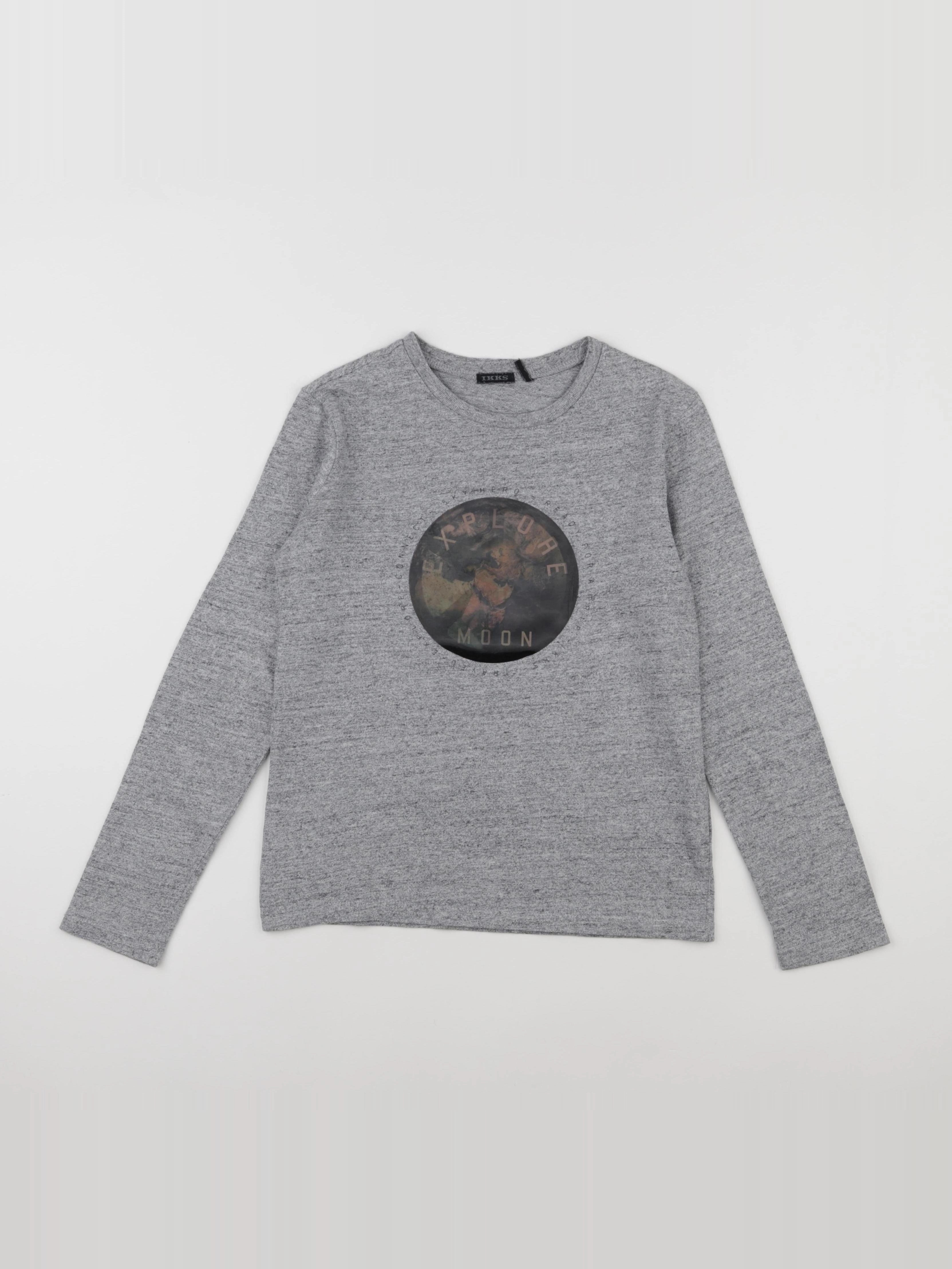 IKKS - tee-shirt gris - 10 ans
