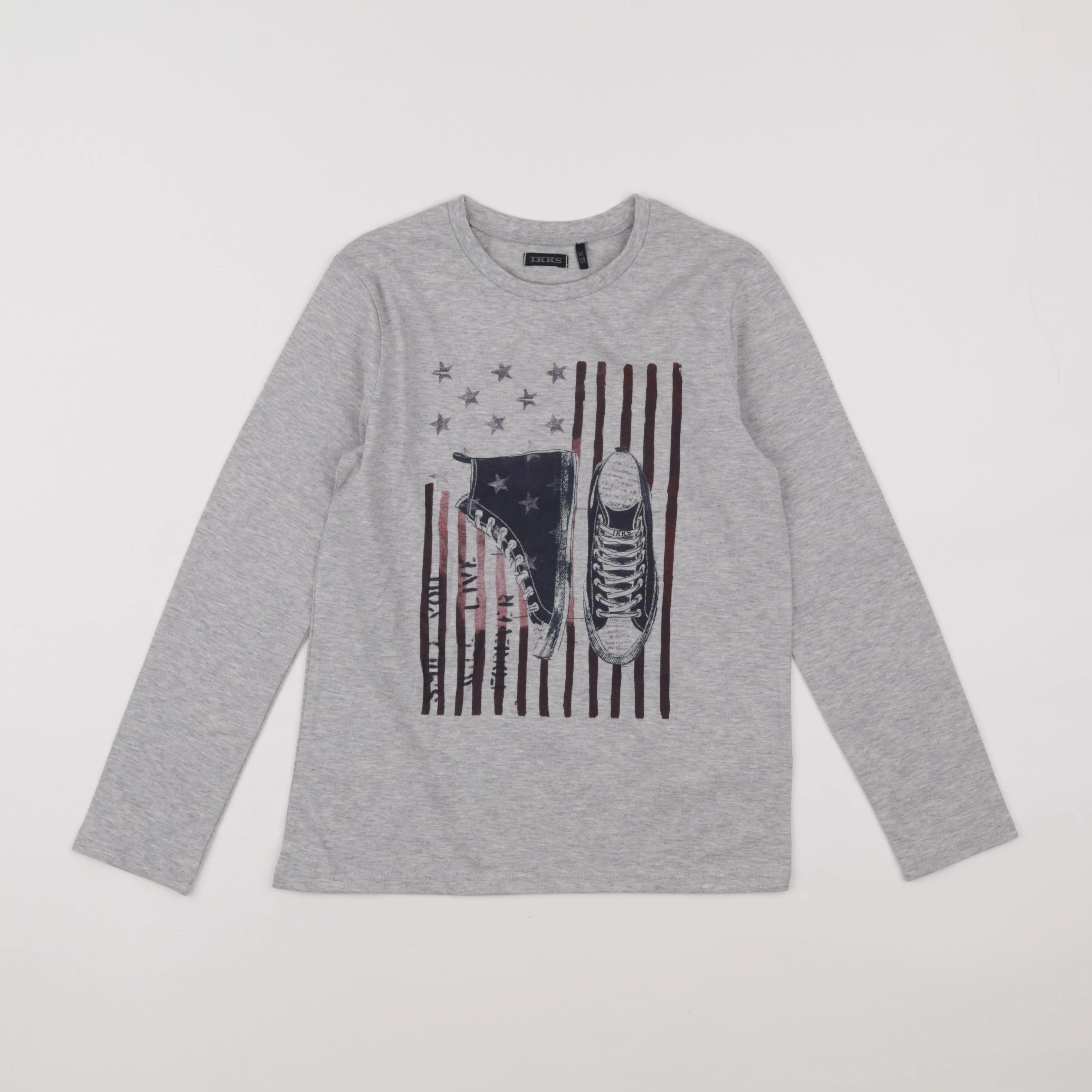 IKKS - tee-shirt gris - 8 ans
