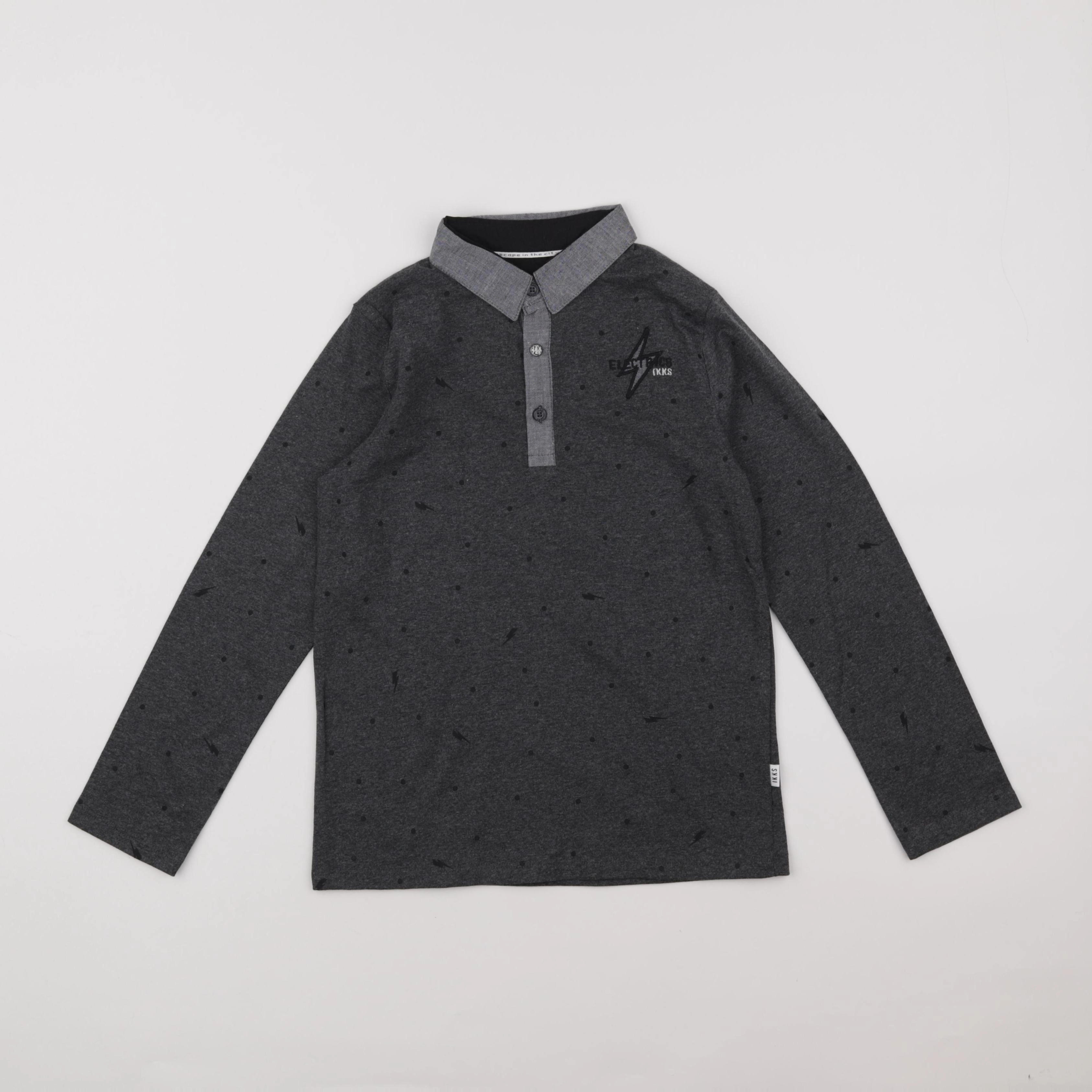 IKKS - polo gris - 8 ans