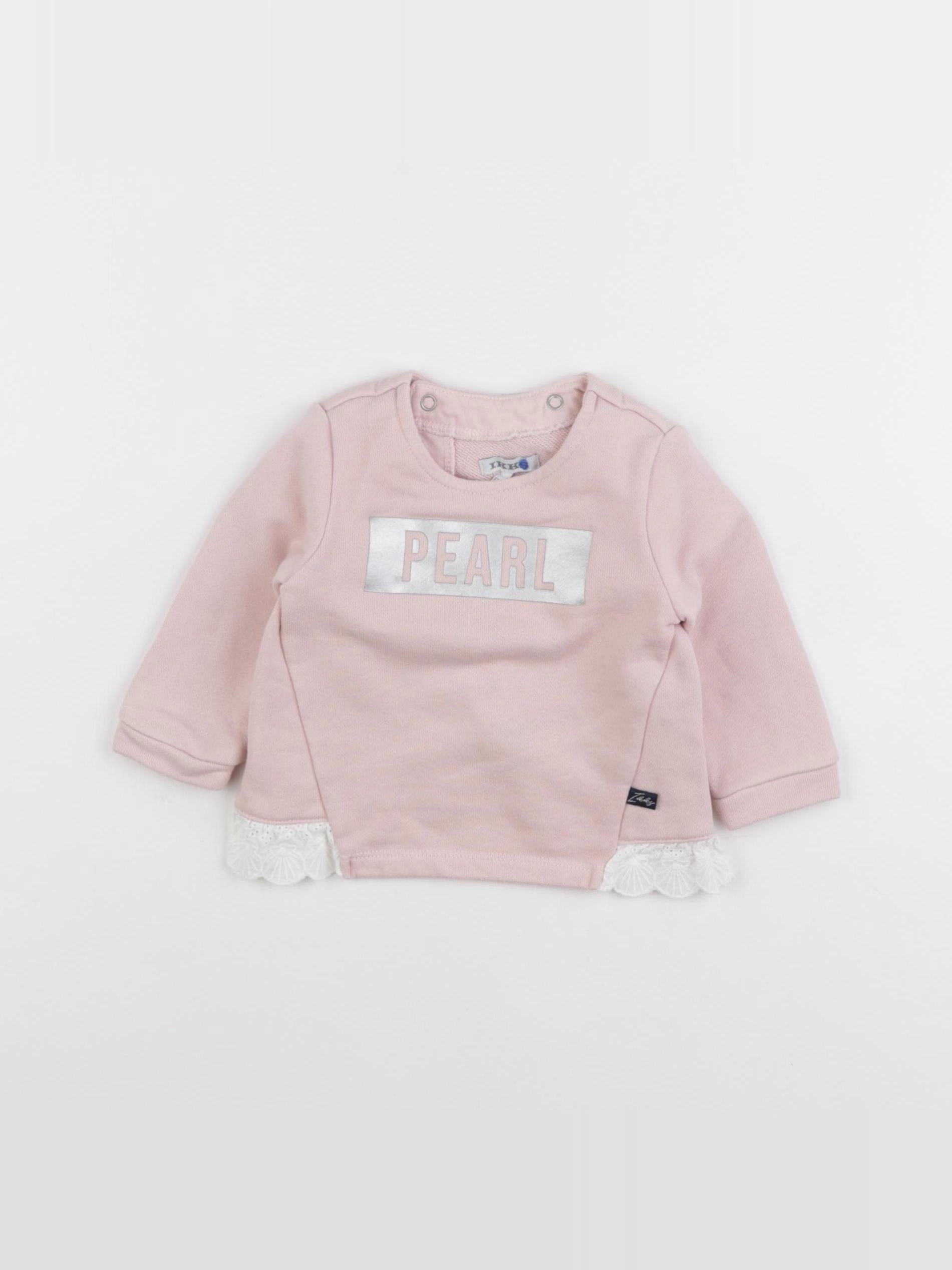 IKKS - sweat rose - 6 mois