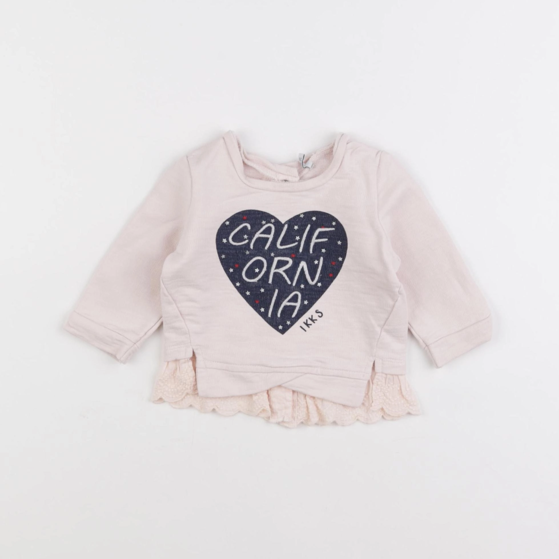 IKKS - sweat rose - 3 mois