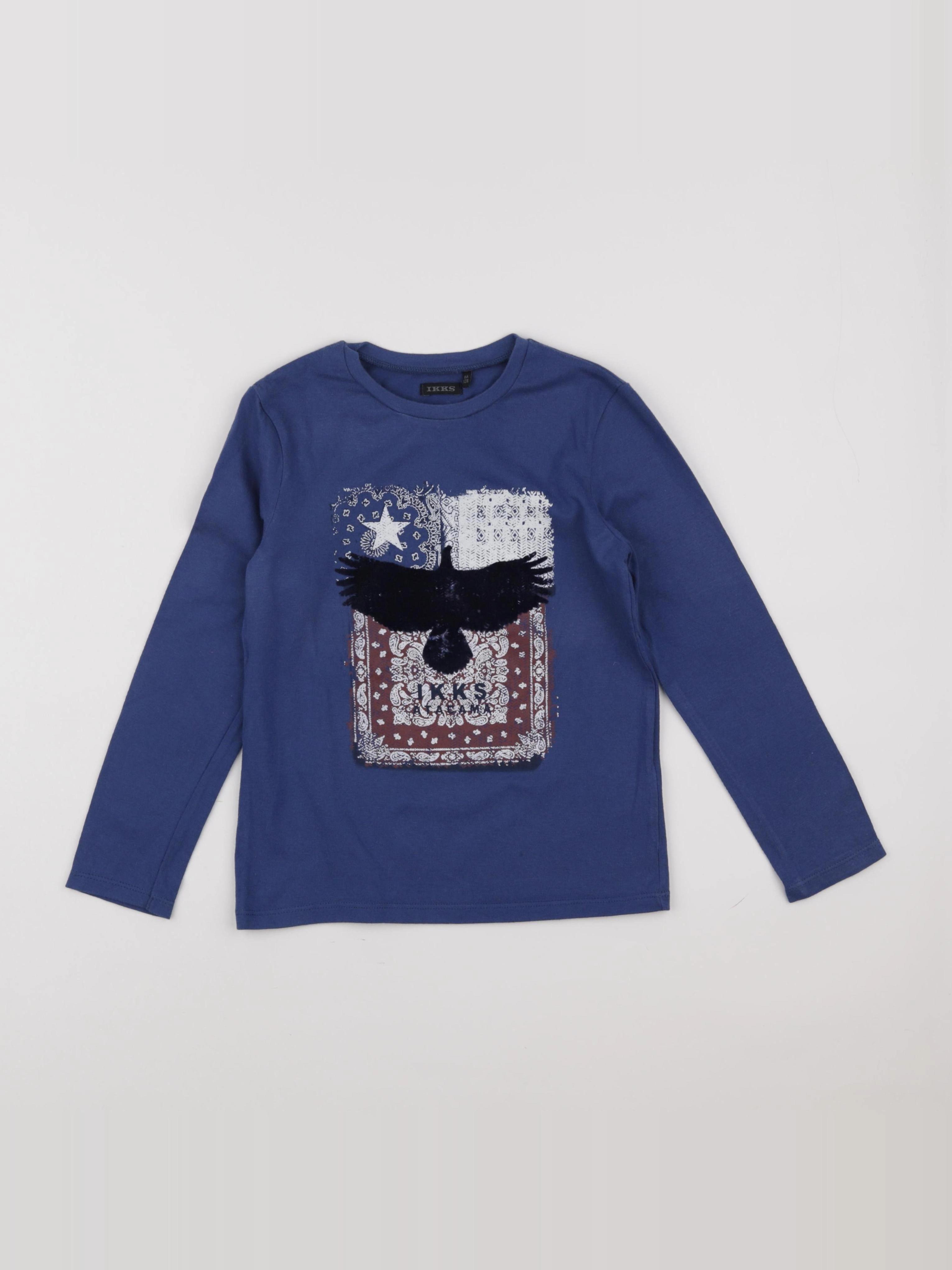 IKKS - tee-shirt bleu - 8 ans