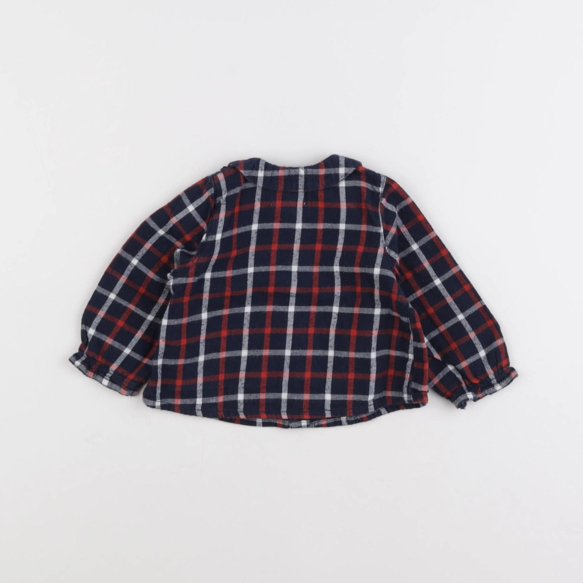 Carrément Beau - chemise bleu - 3 mois