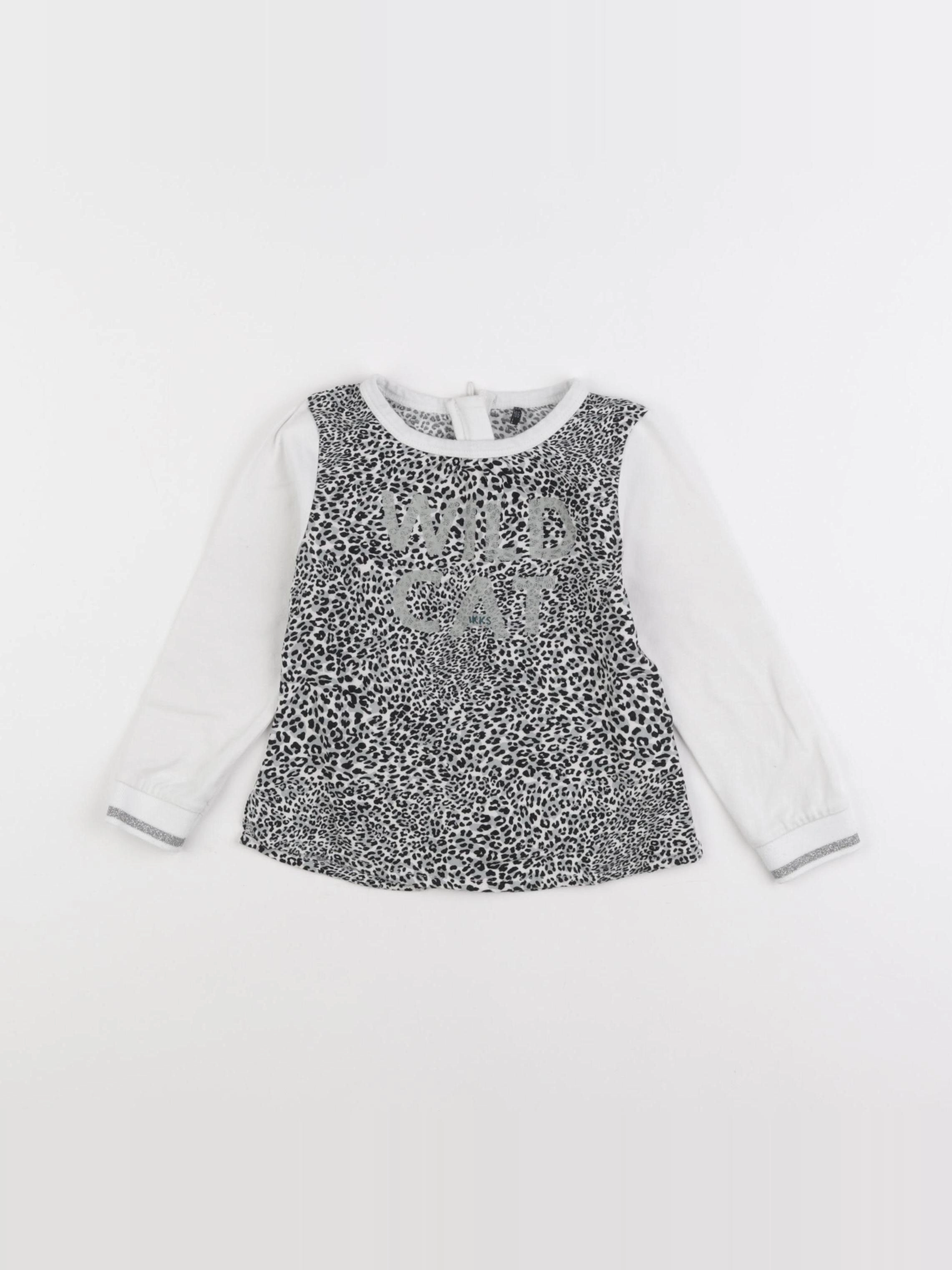 IKKS - tee-shirt gris - 2 ans