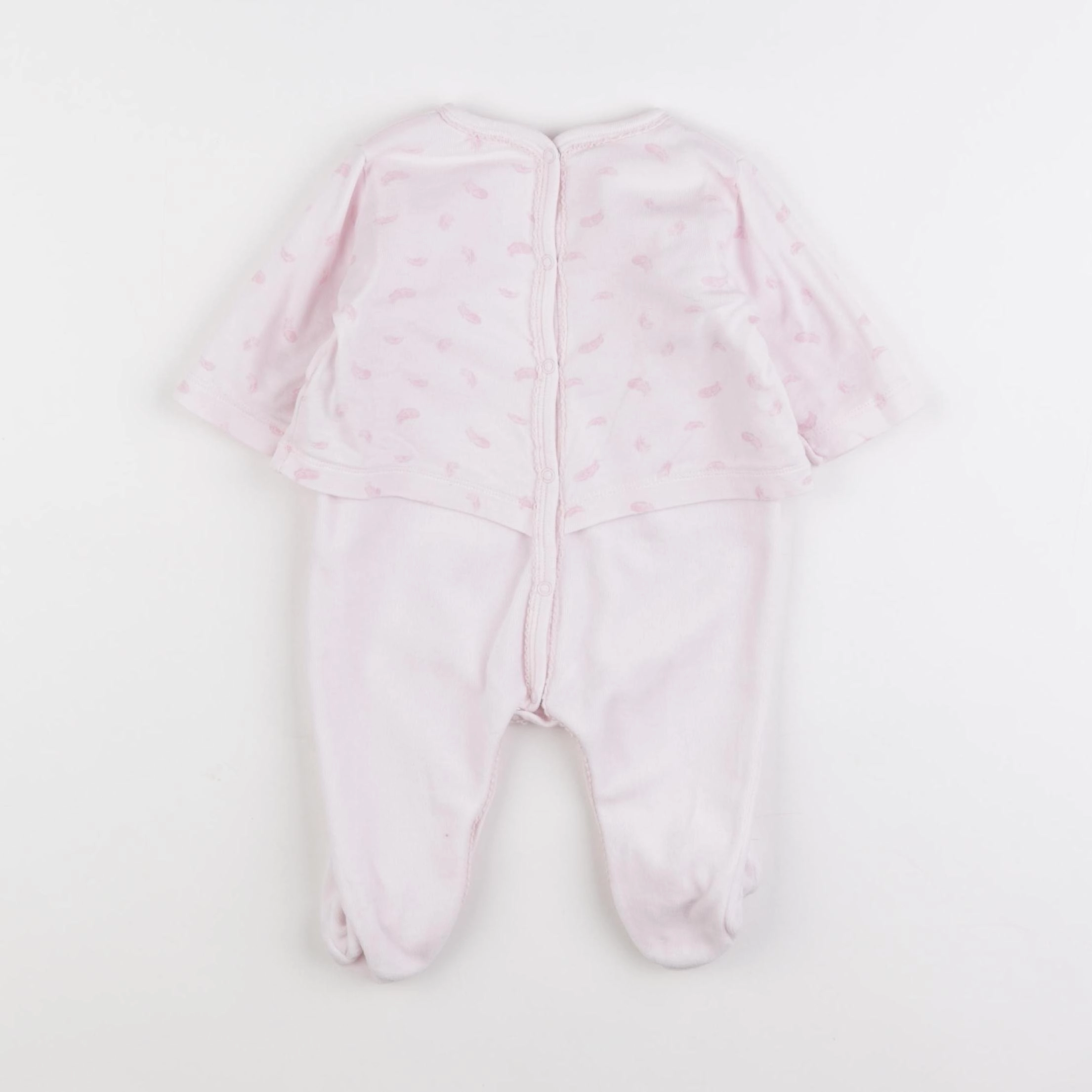 Petit Bateau - pyjama coton rose - 3 mois