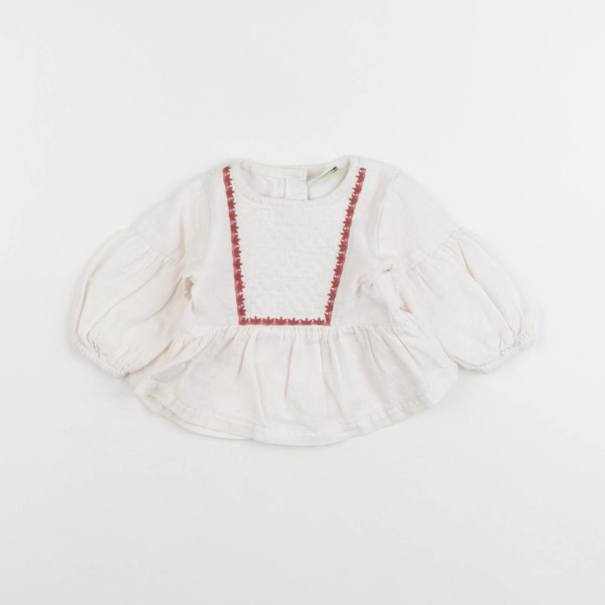 Tape à l'oeil - blouse blanc - 3 mois