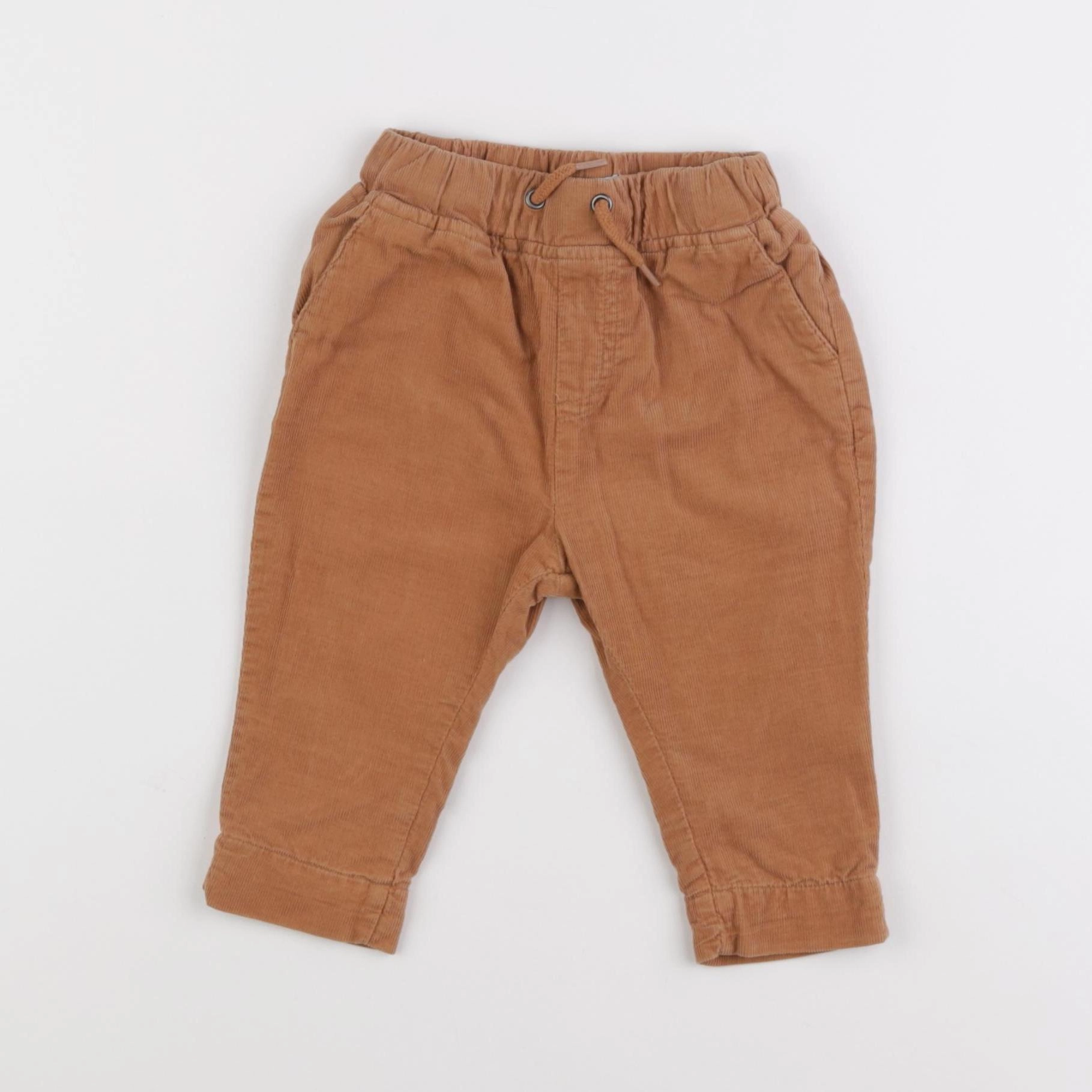 Vertbaudet - pantalon doublé marron - 6 mois