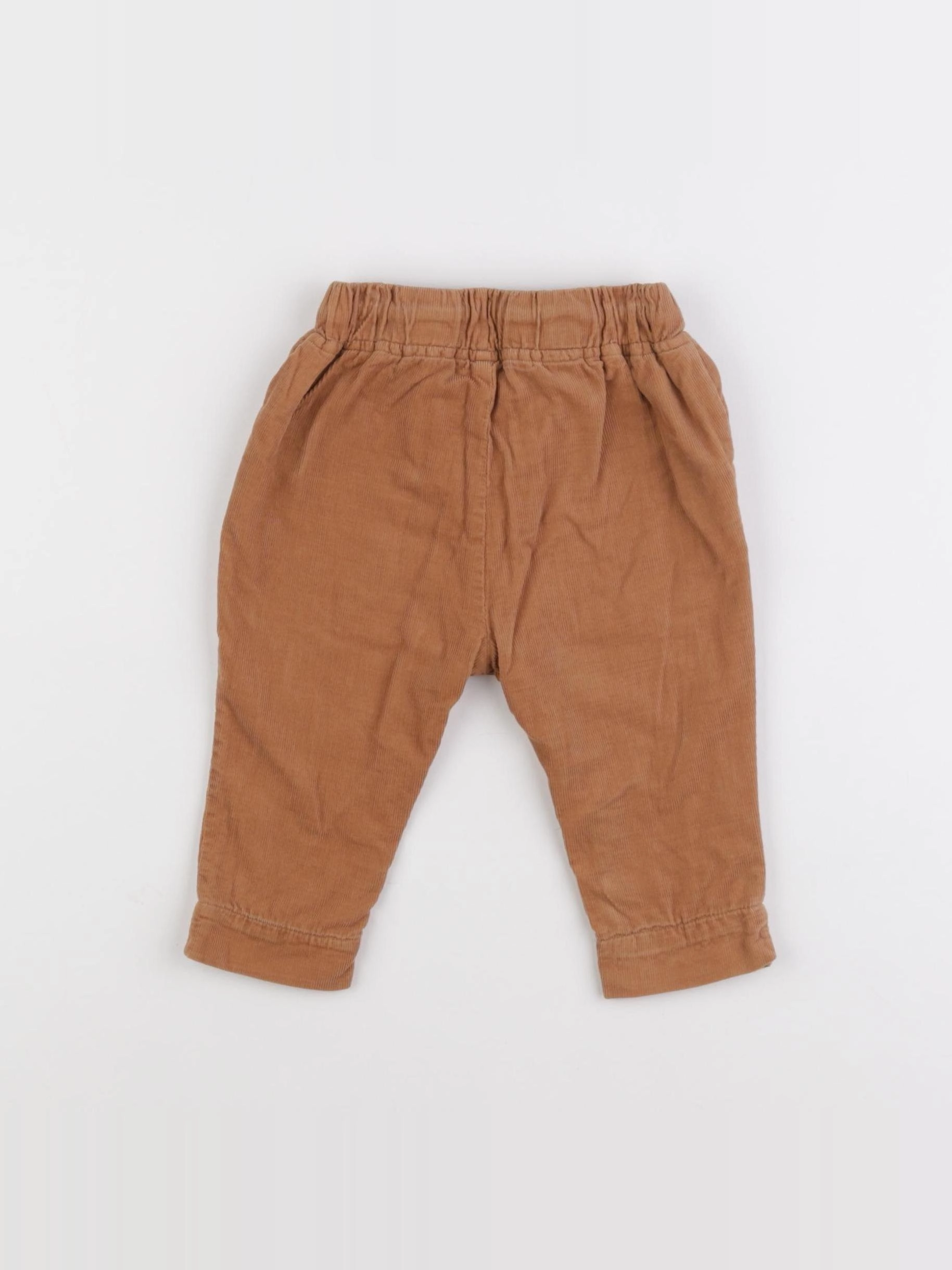 Vertbaudet - pantalon doublé marron - 6 mois