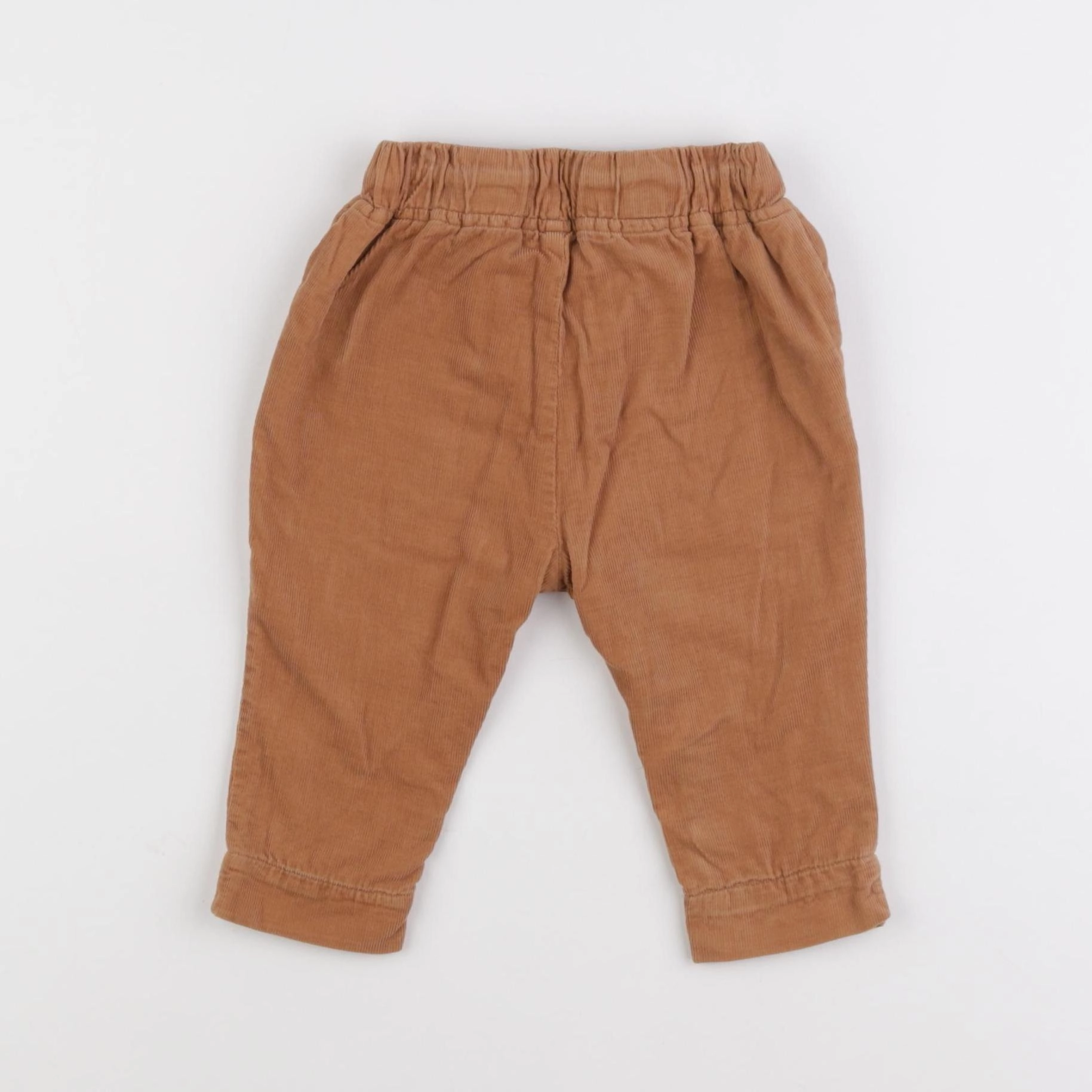 Vertbaudet - pantalon doublé marron - 6 mois