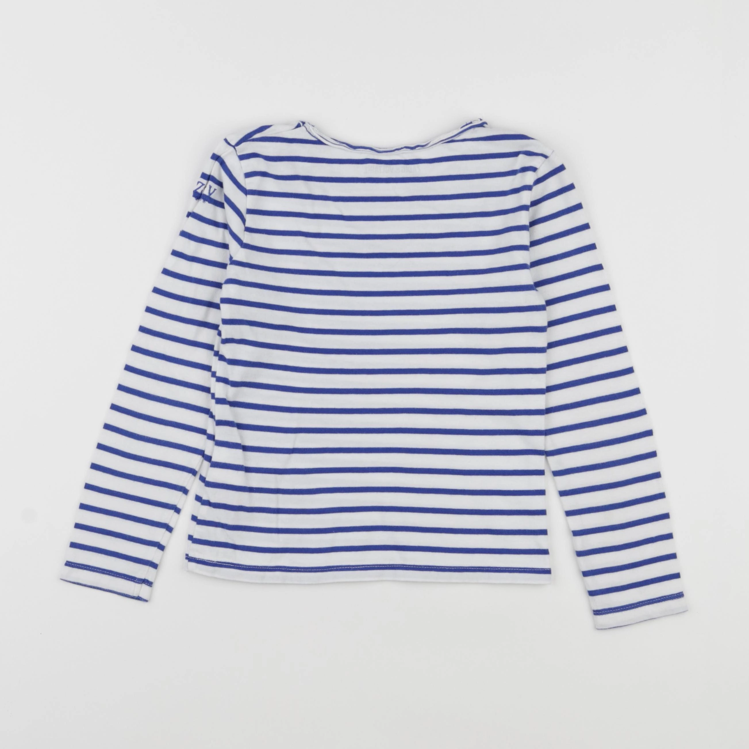 Zadig & Voltaire - tee-shirt blanc, bleu - 6 ans