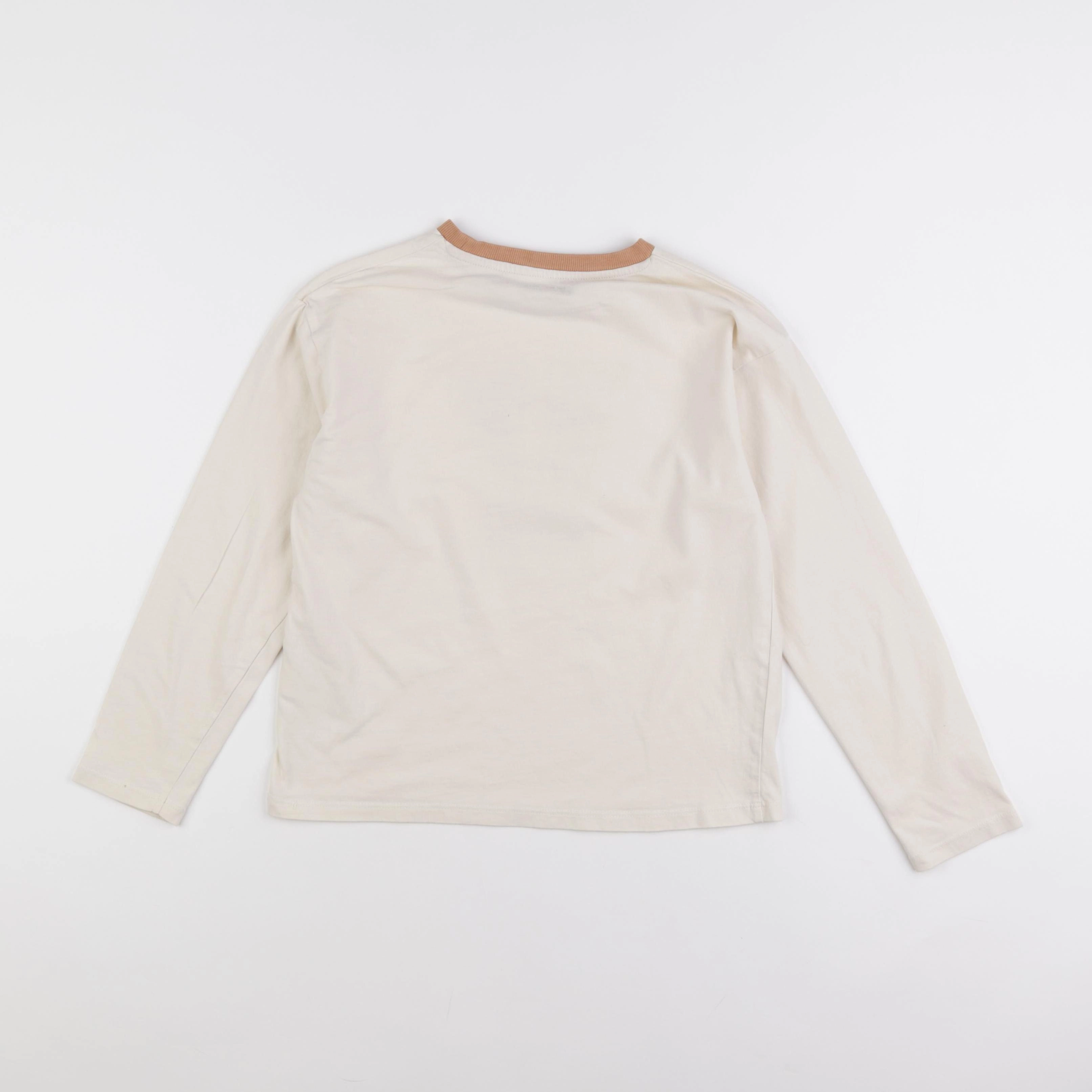 Vertbaudet - tee-shirt beige - 10 ans