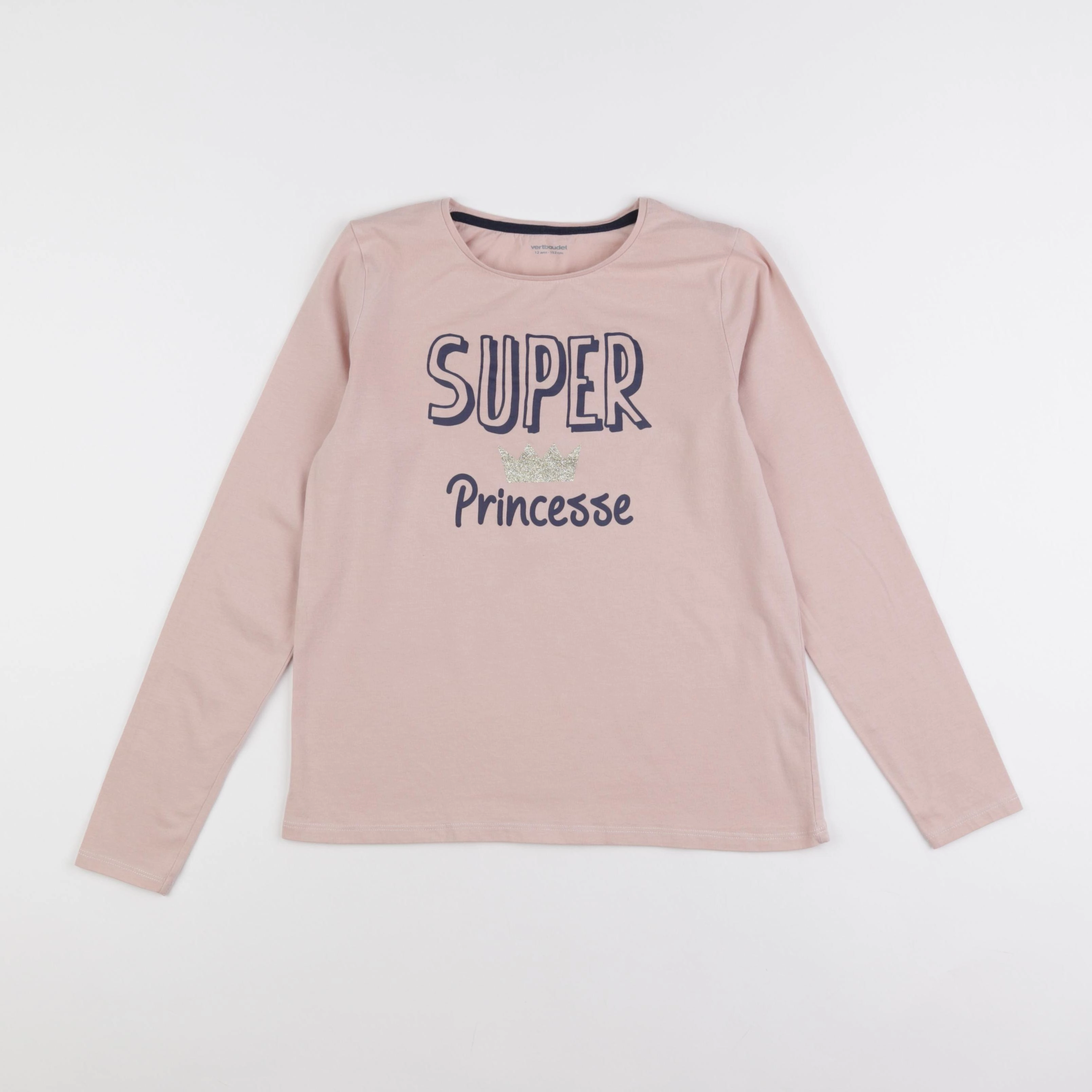 Vertbaudet - tee-shirt rose - 12 ans