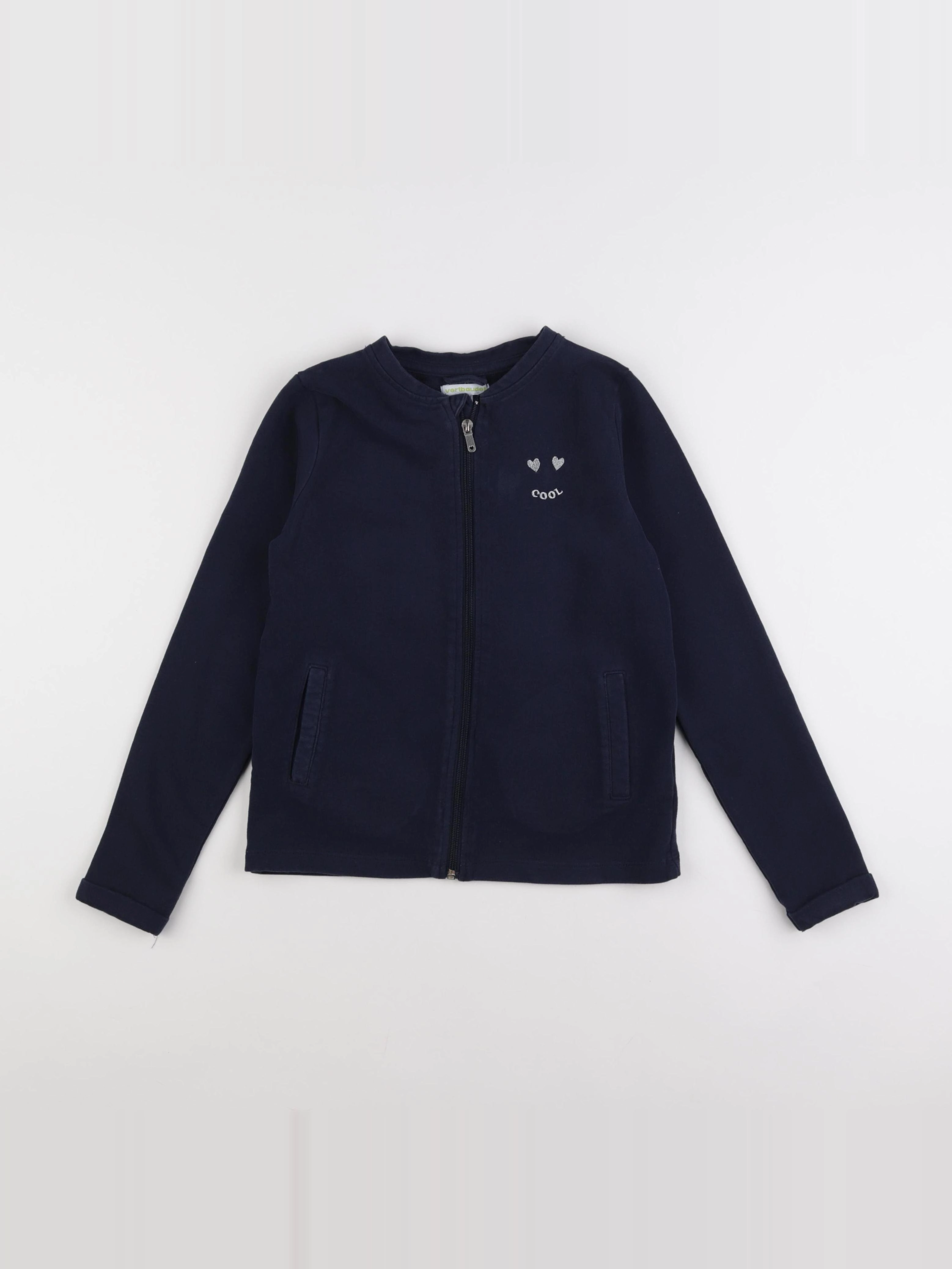 Vertbaudet - sweat bleu - 10 ans