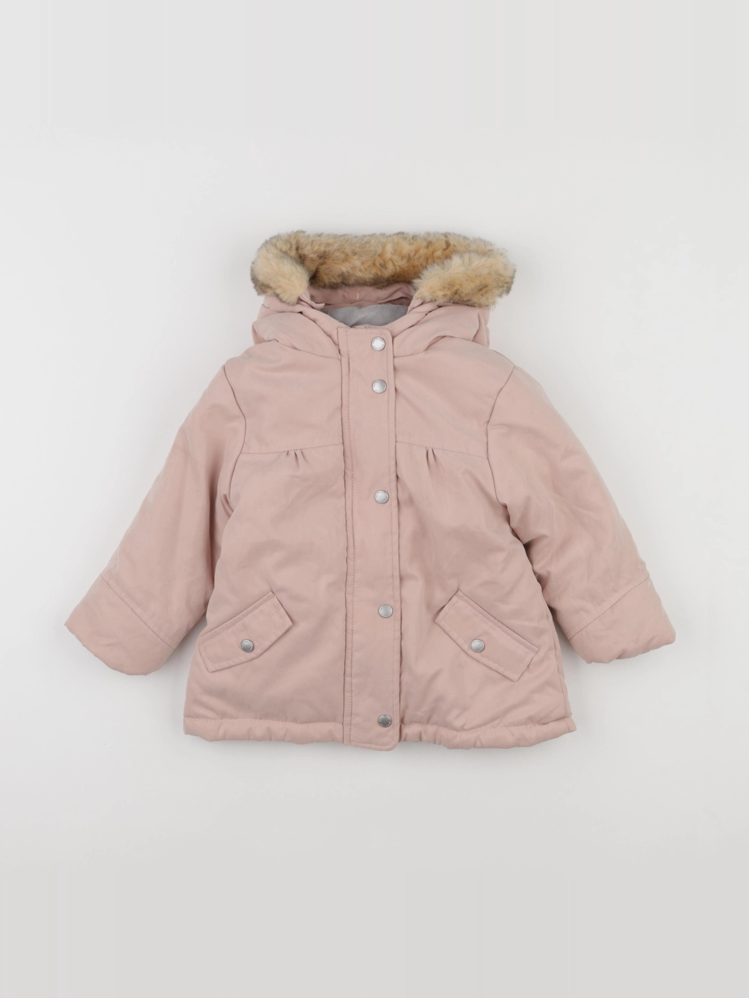 Vertbaudet - parka rose - 2 ans