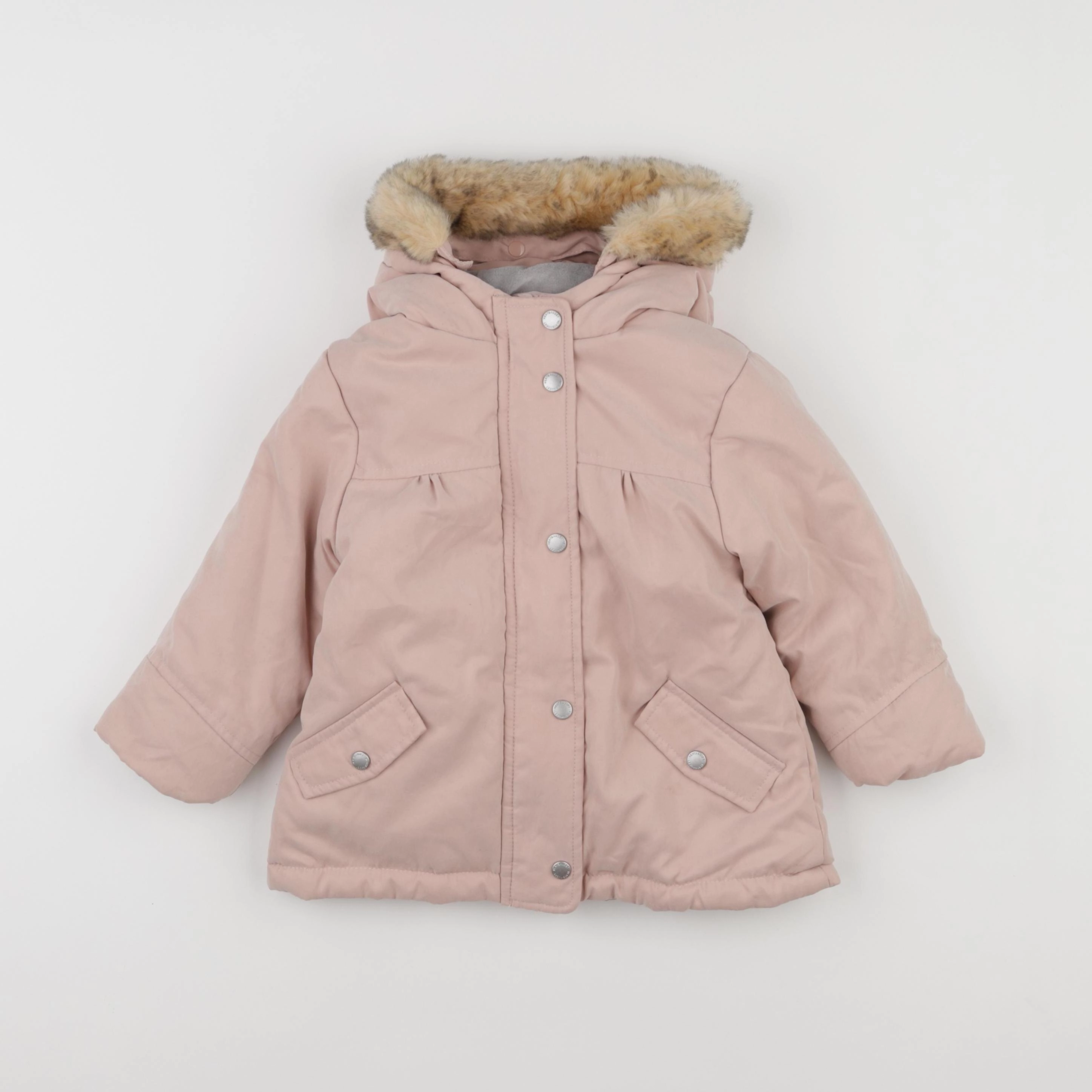 Vertbaudet - parka rose - 2 ans