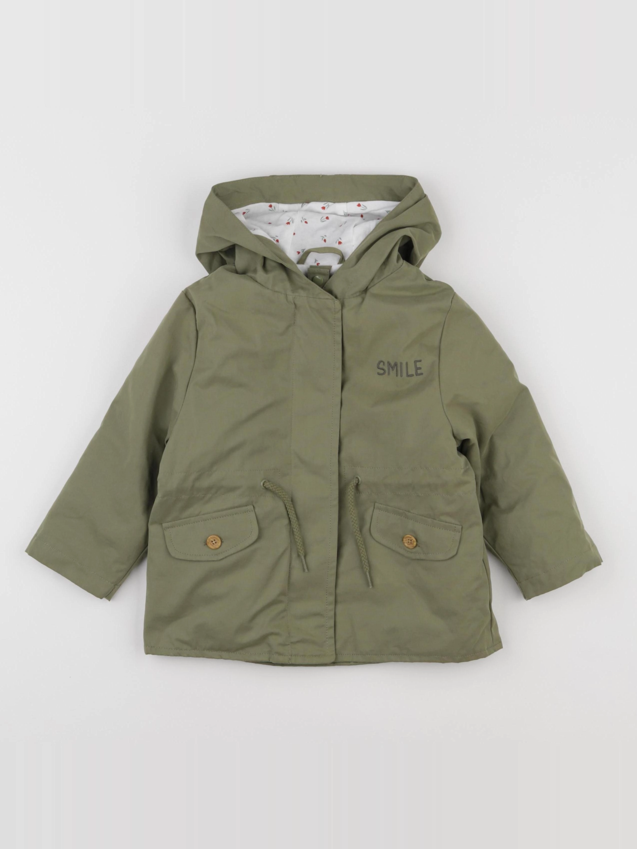 Vertbaudet - parka vert - 2 ans