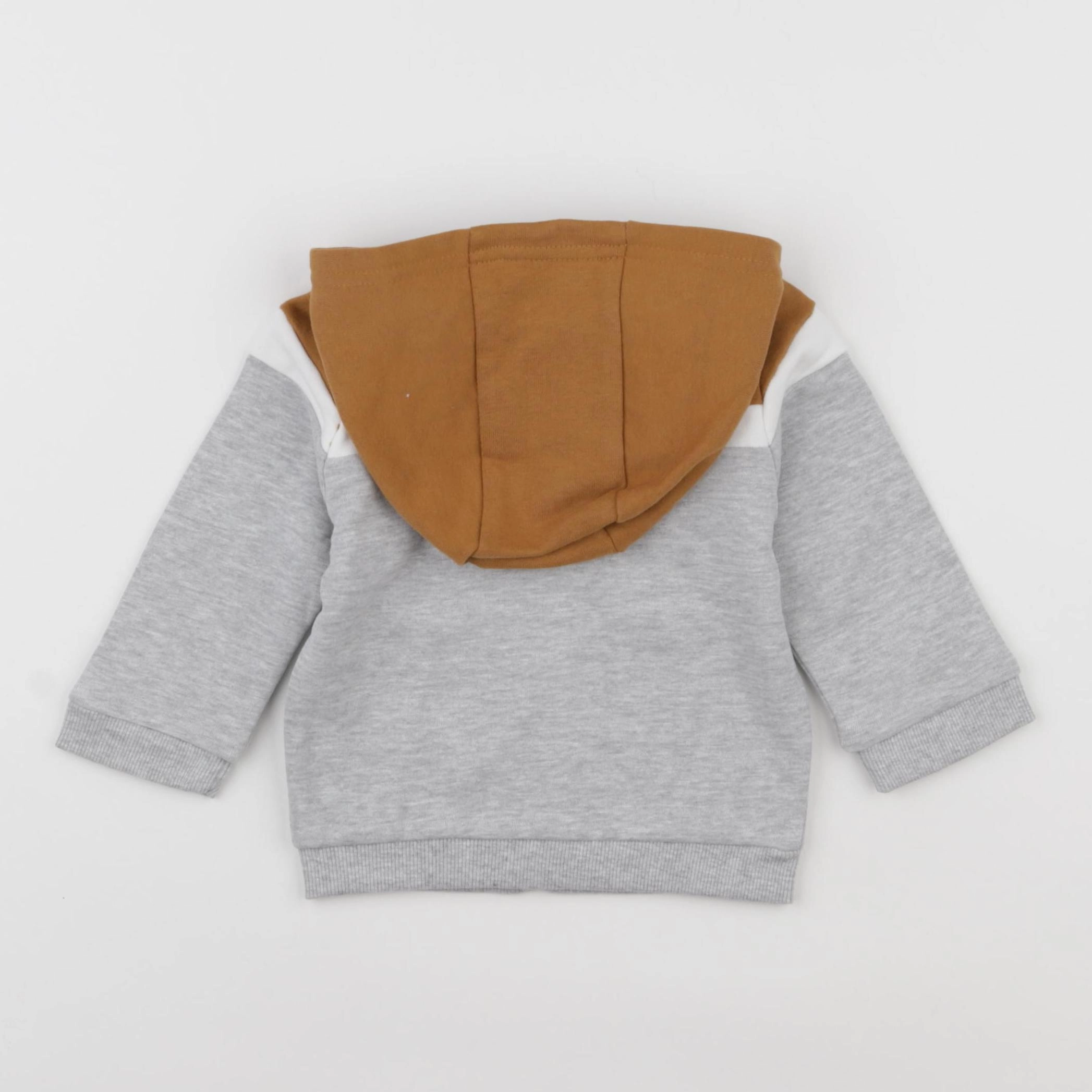 Vertbaudet - sweat gris - 9 mois