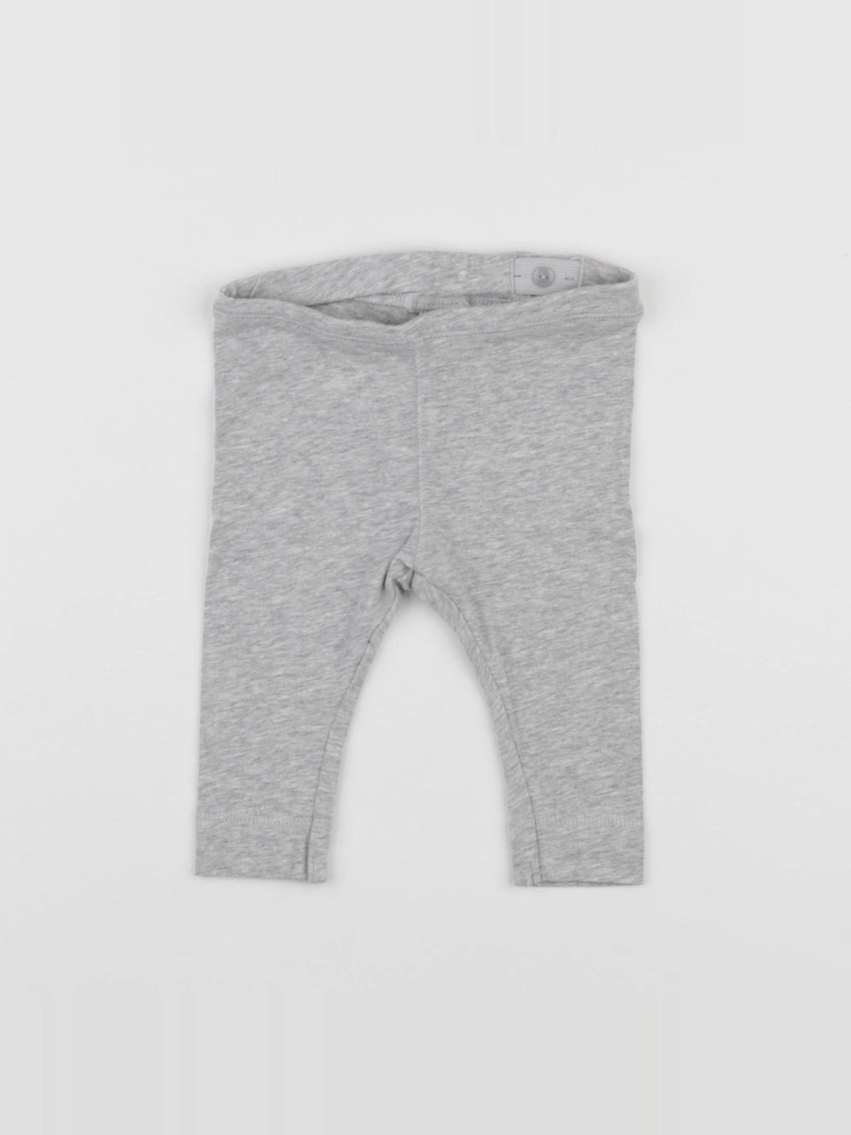 H&M - legging gris - 6 mois