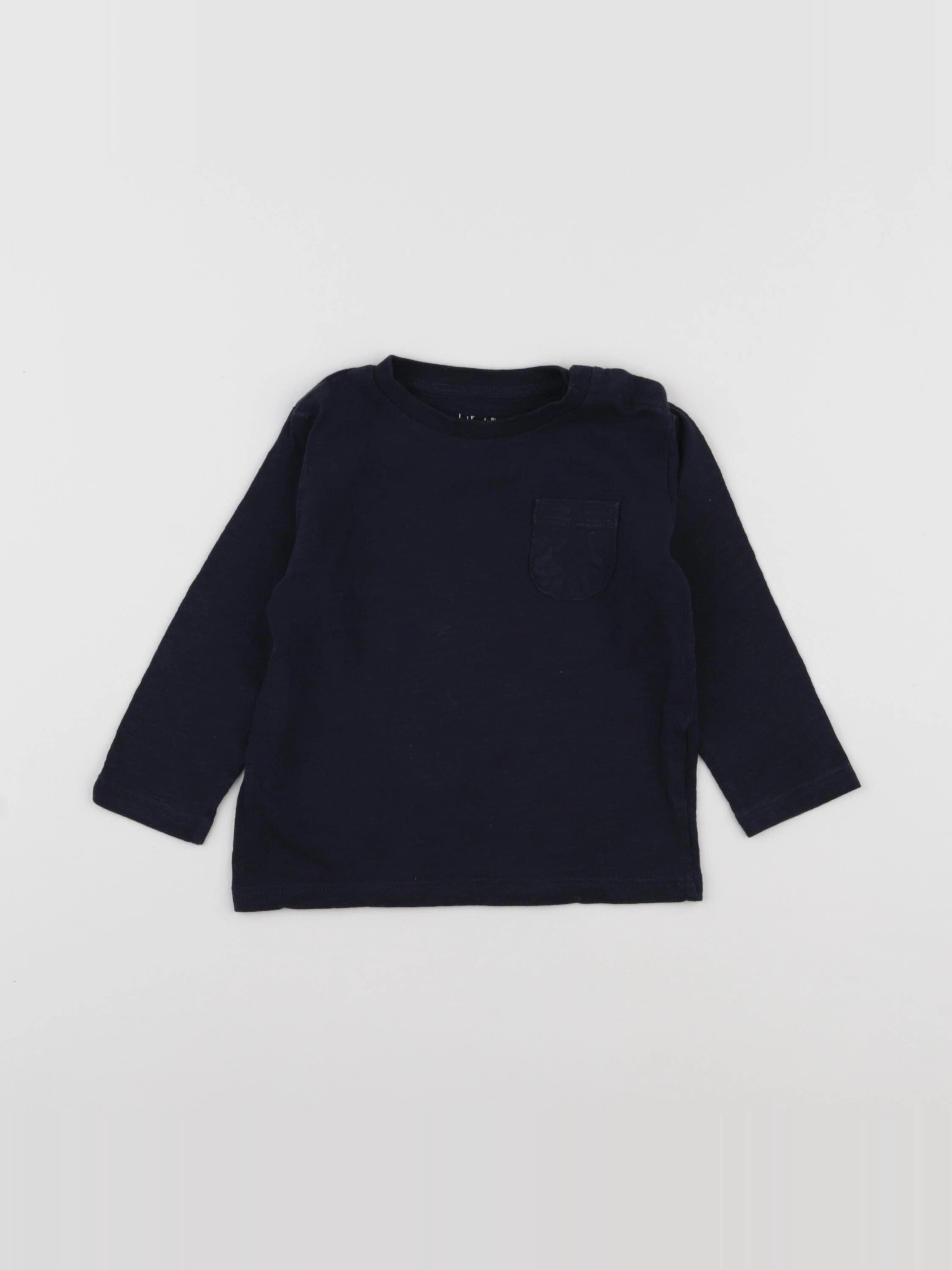 Boutchou - tee-shirt bleu - 12 mois