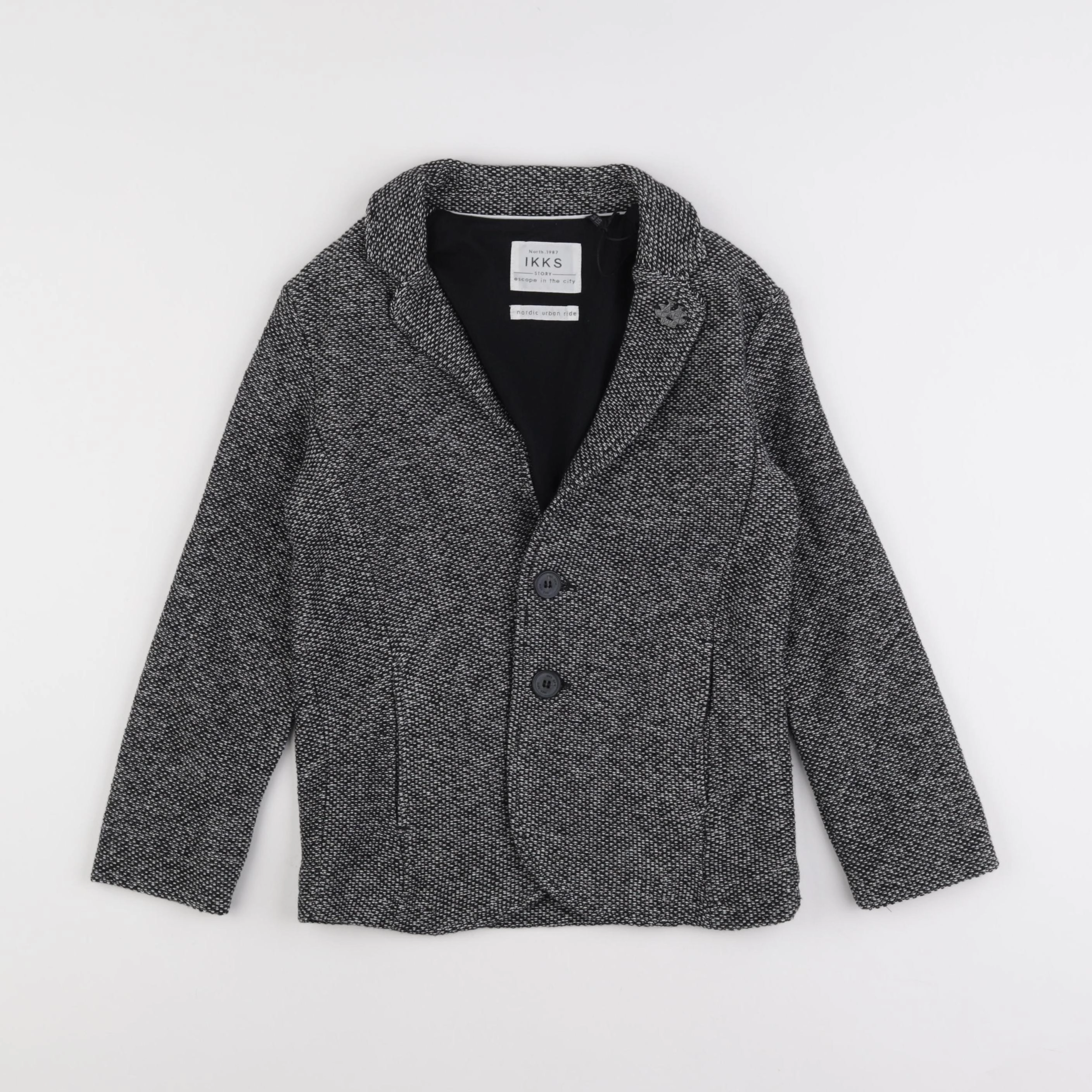 IKKS - veste noir, blanc - 8 ans