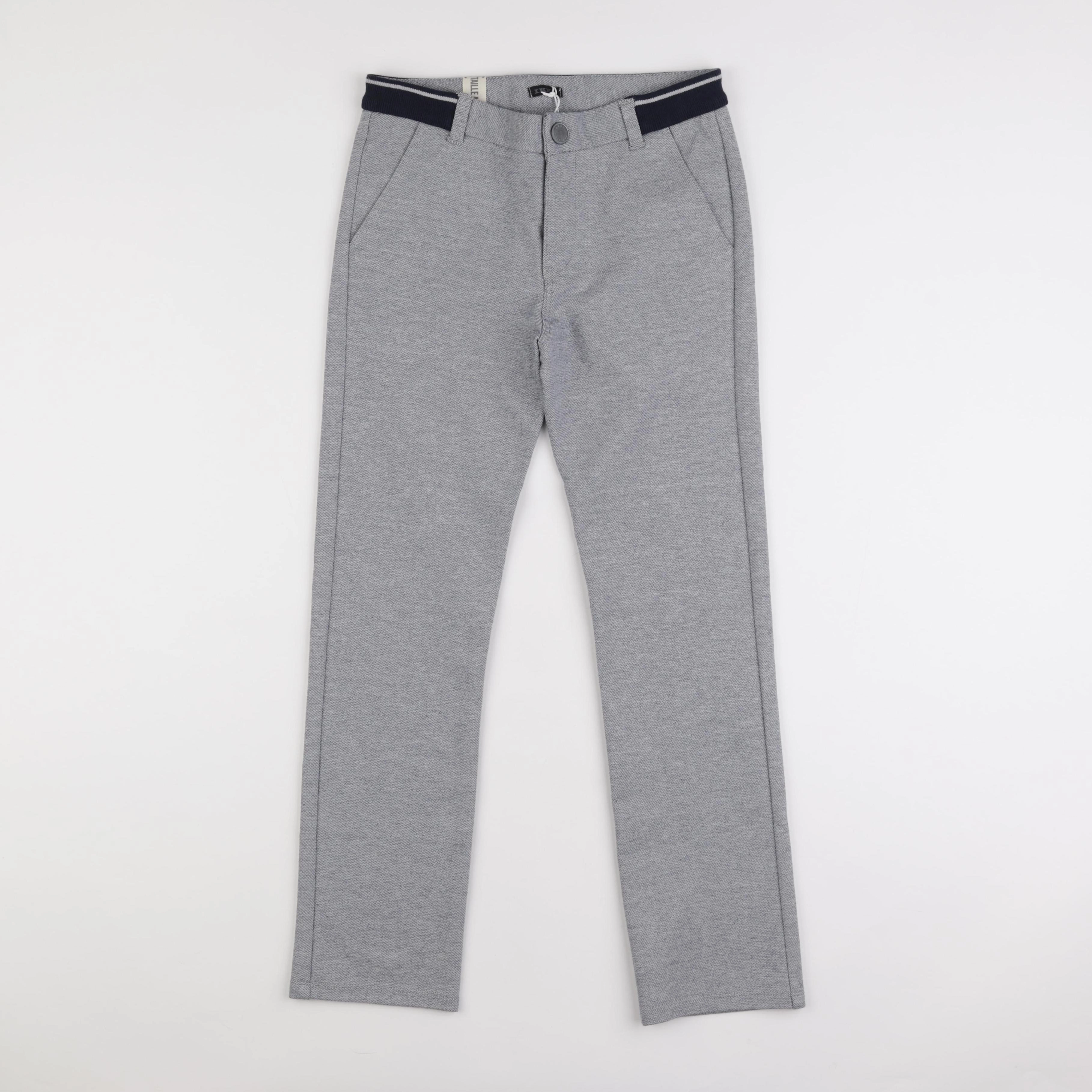 IKKS - pantalon blanc, bleu - 10 ans