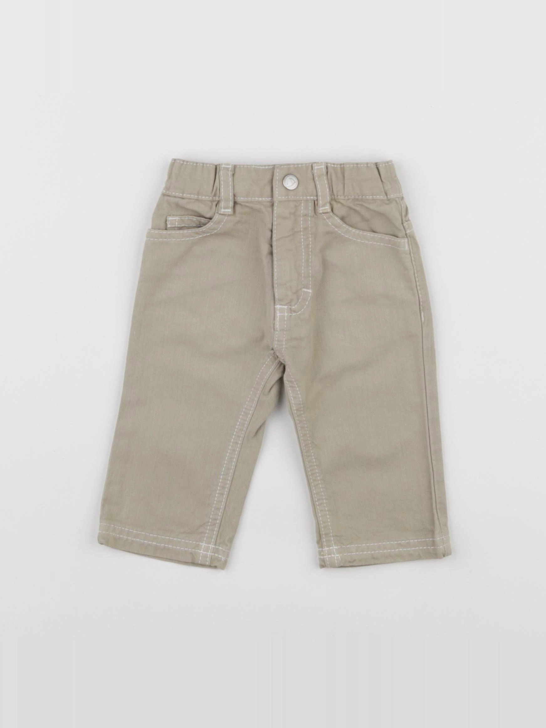 Petit Bateau - pantalon beige - 3 mois