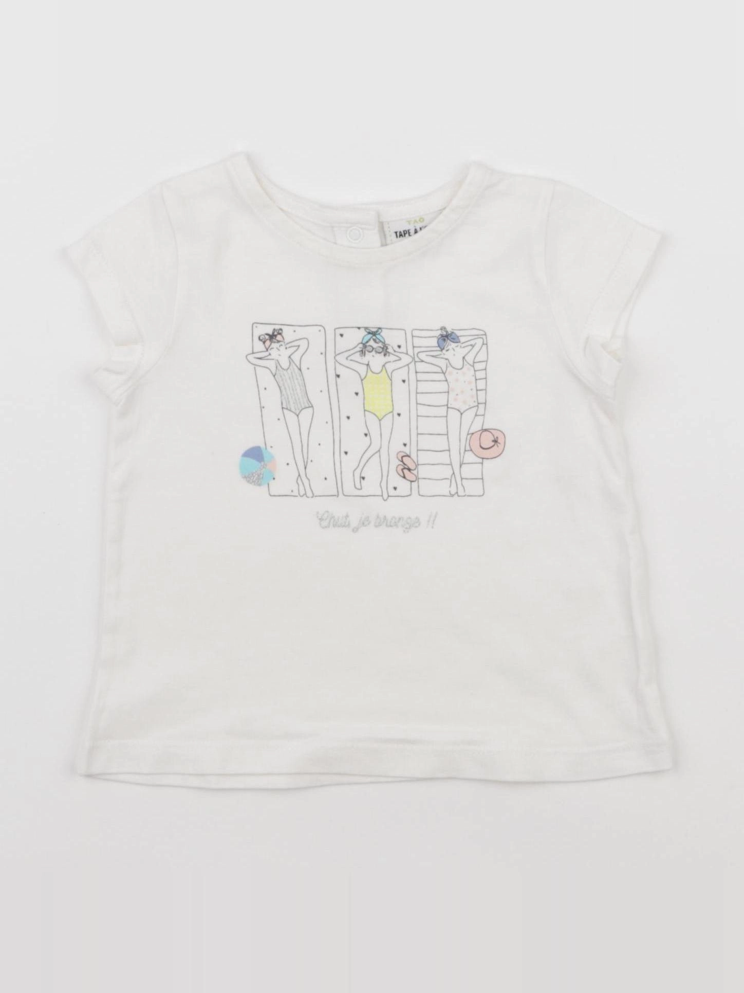 Tape à l'oeil - tee-shirt blanc - 9 mois