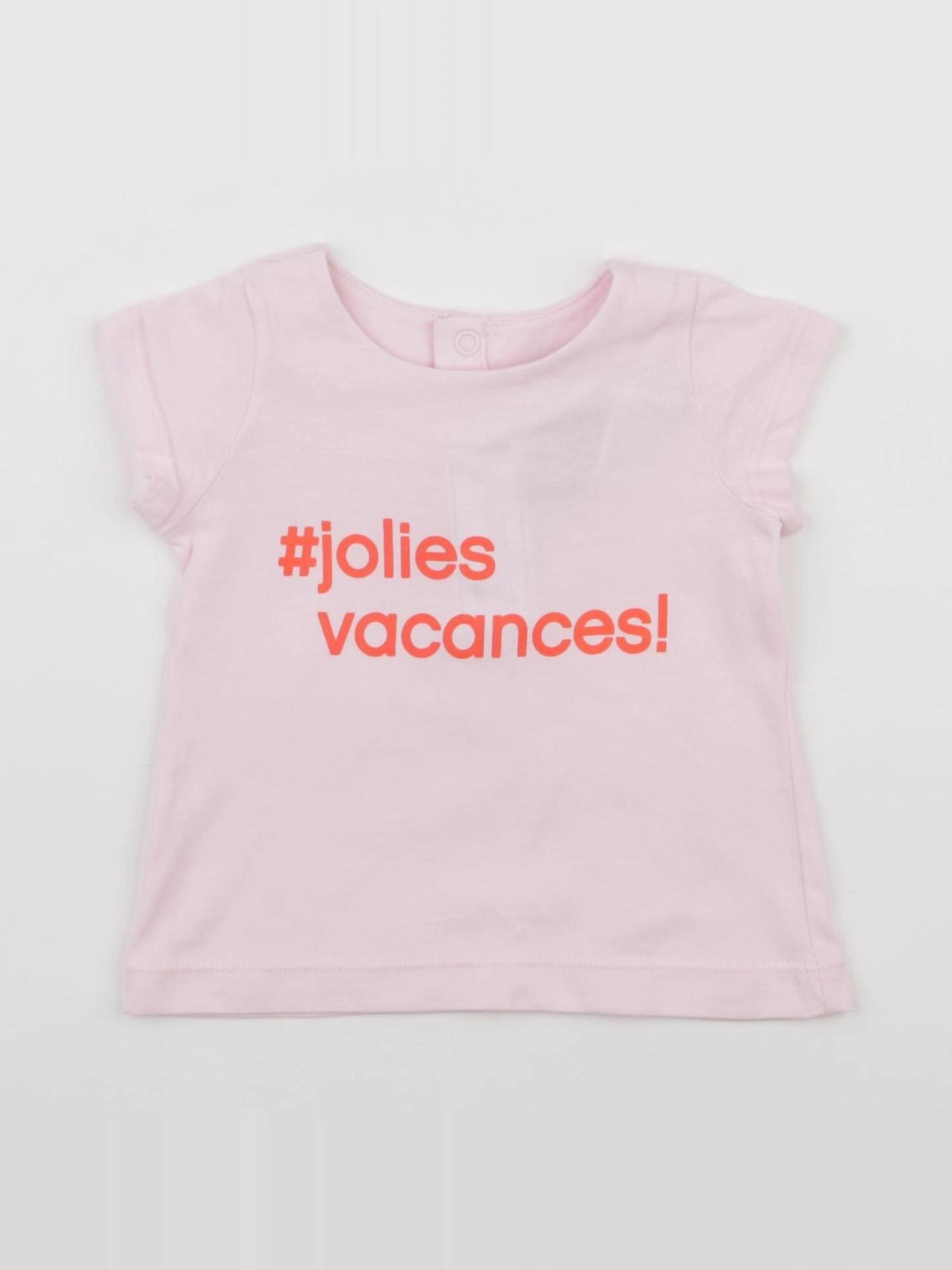 Jacadi - tee-shirt rose - 6 mois