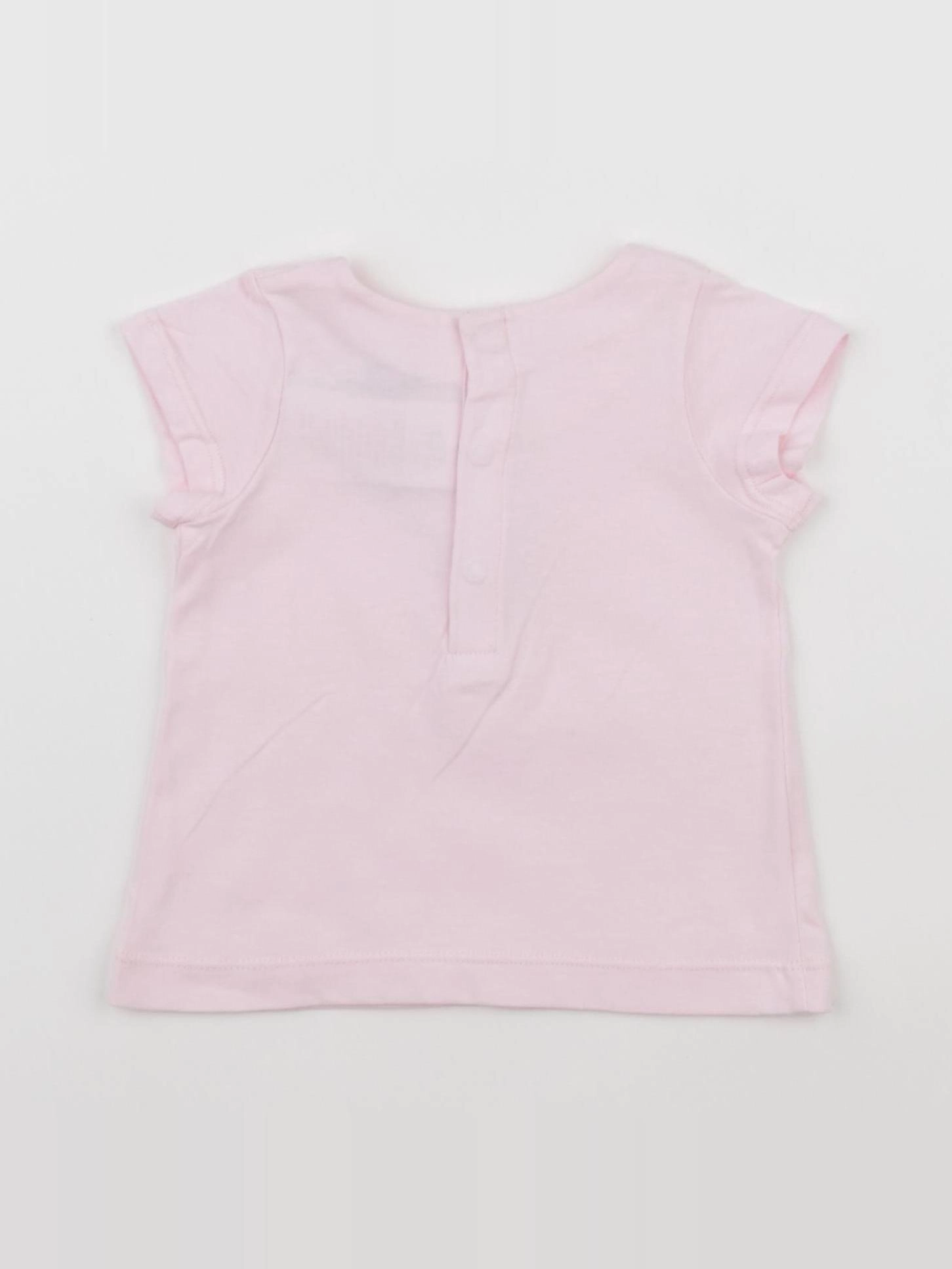 Jacadi - tee-shirt rose - 6 mois