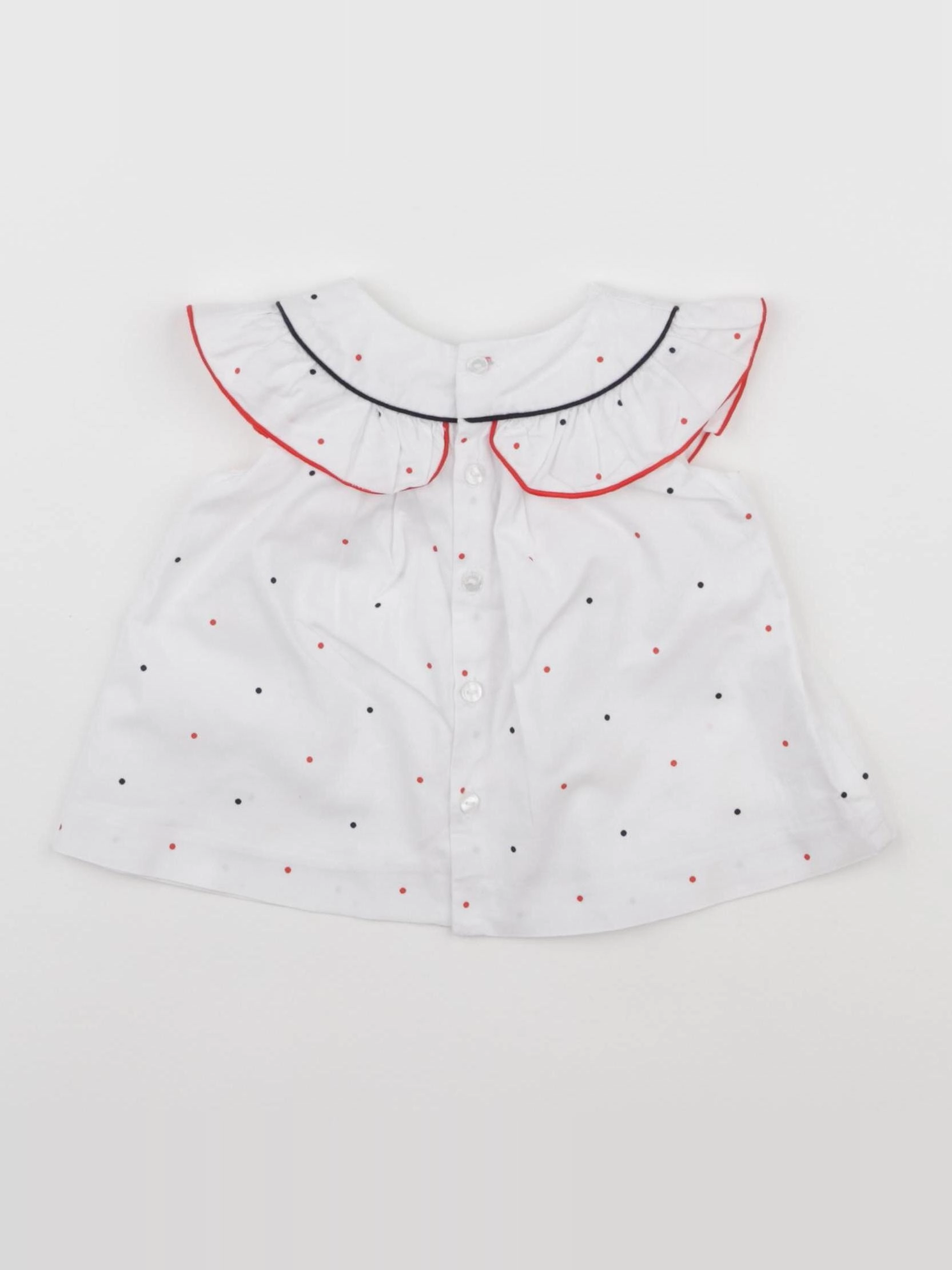 Jacadi - blouse blanc - 6 mois