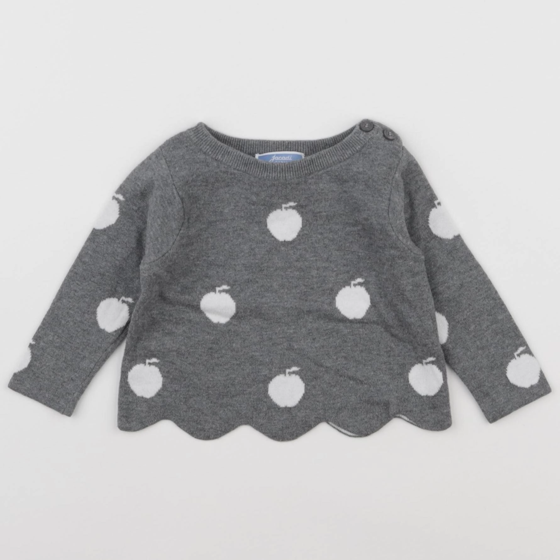 Jacadi - pull gris - 6 mois
