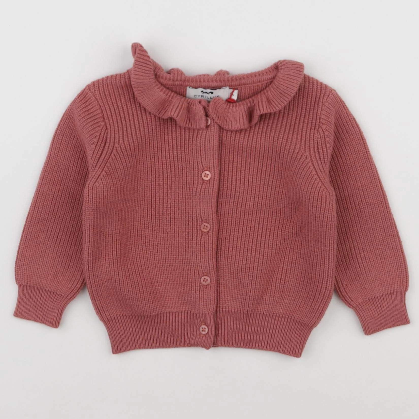 Cyrillus - gilet rose - 6 mois