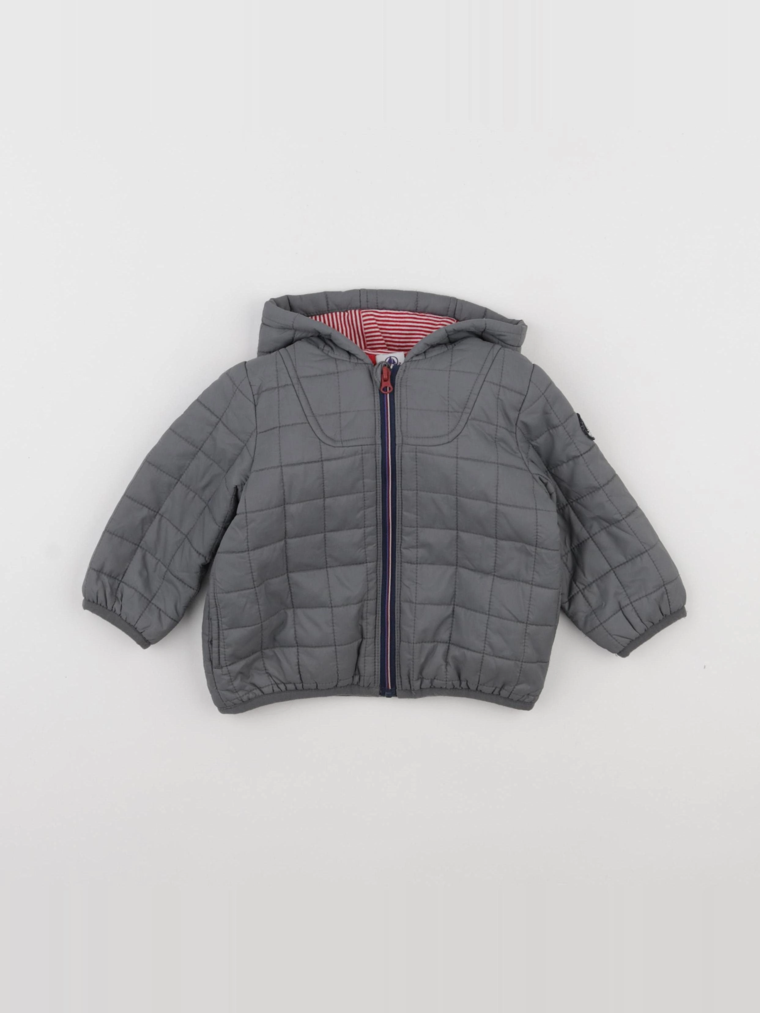 Petit Bateau - imperméable gris - 12 mois