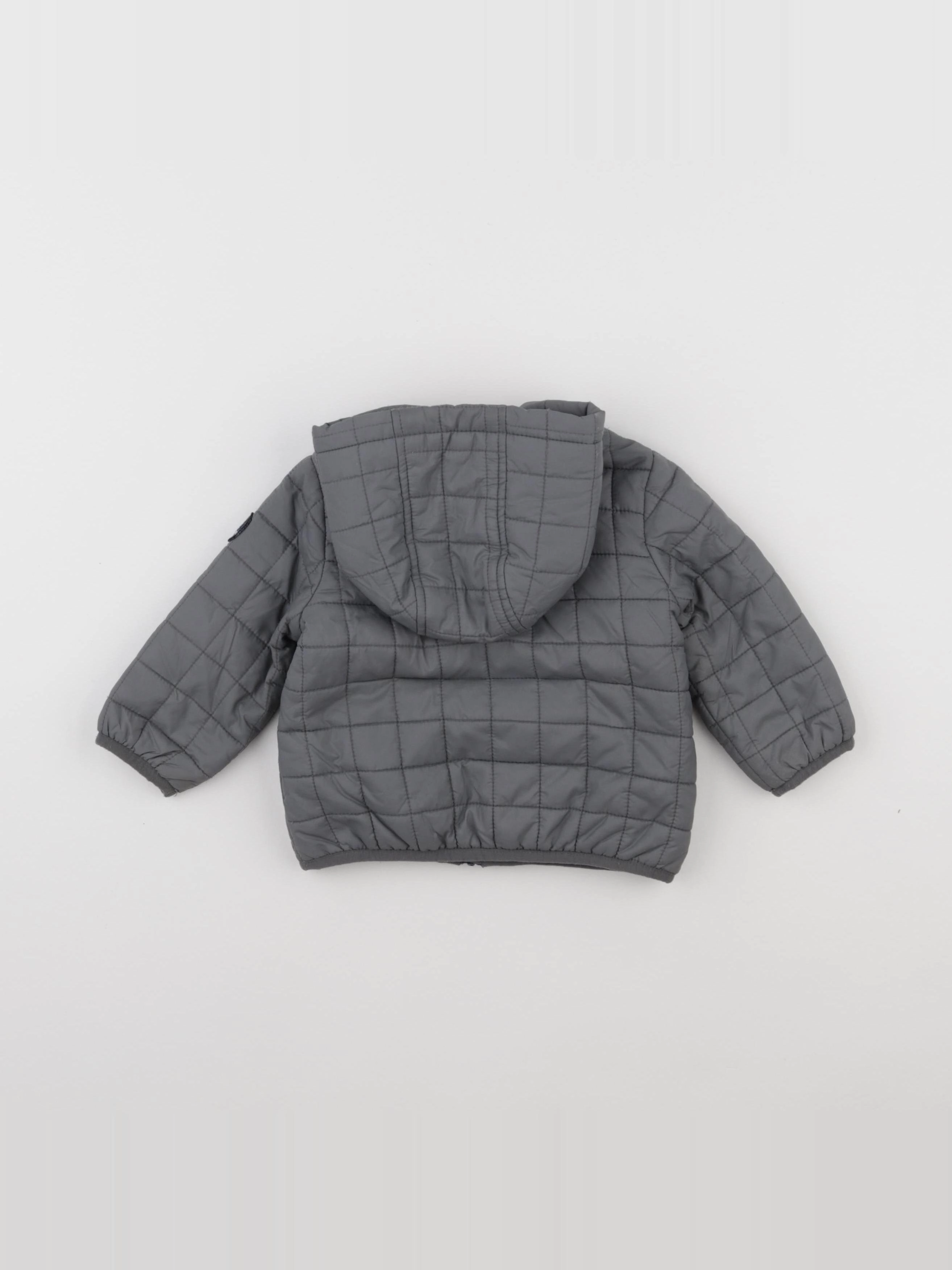 Petit Bateau - imperméable gris - 12 mois