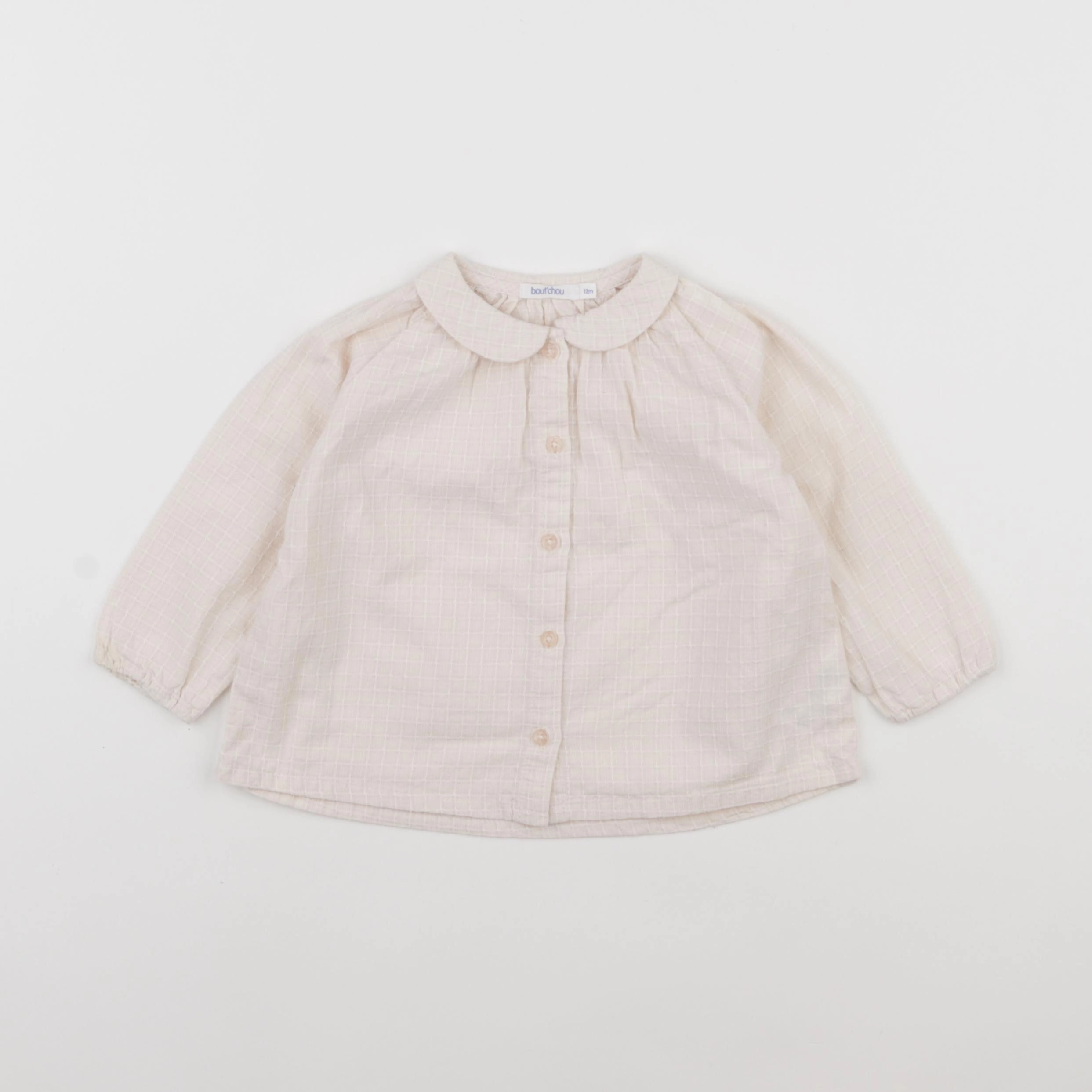 Boutchou - blouse rose - 12 mois
