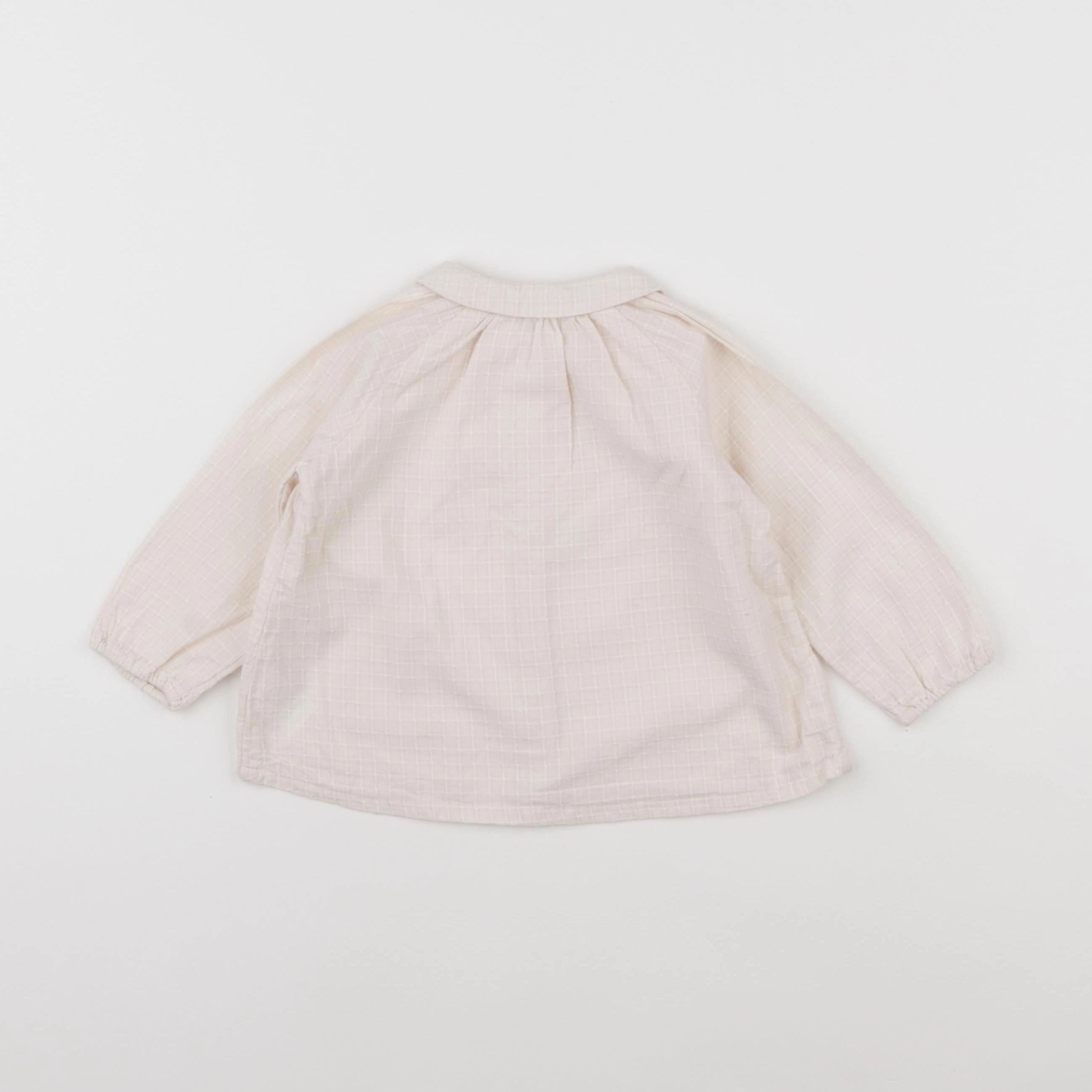 Boutchou - blouse rose - 12 mois