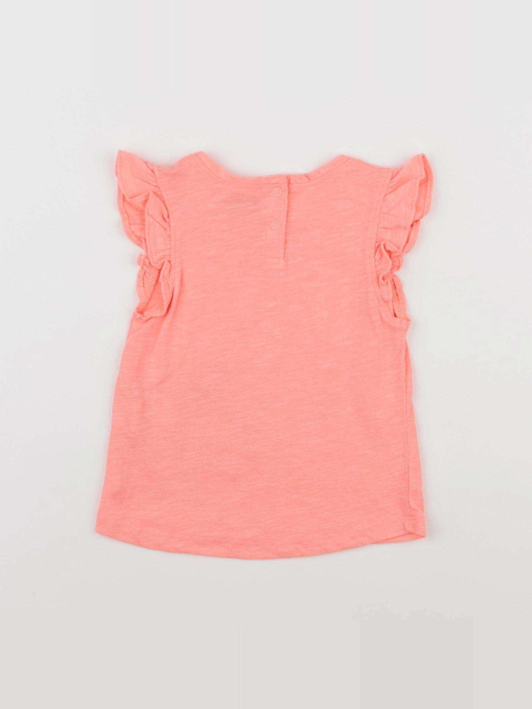 Tape à l'oeil - tee-shirt orange - 6 mois