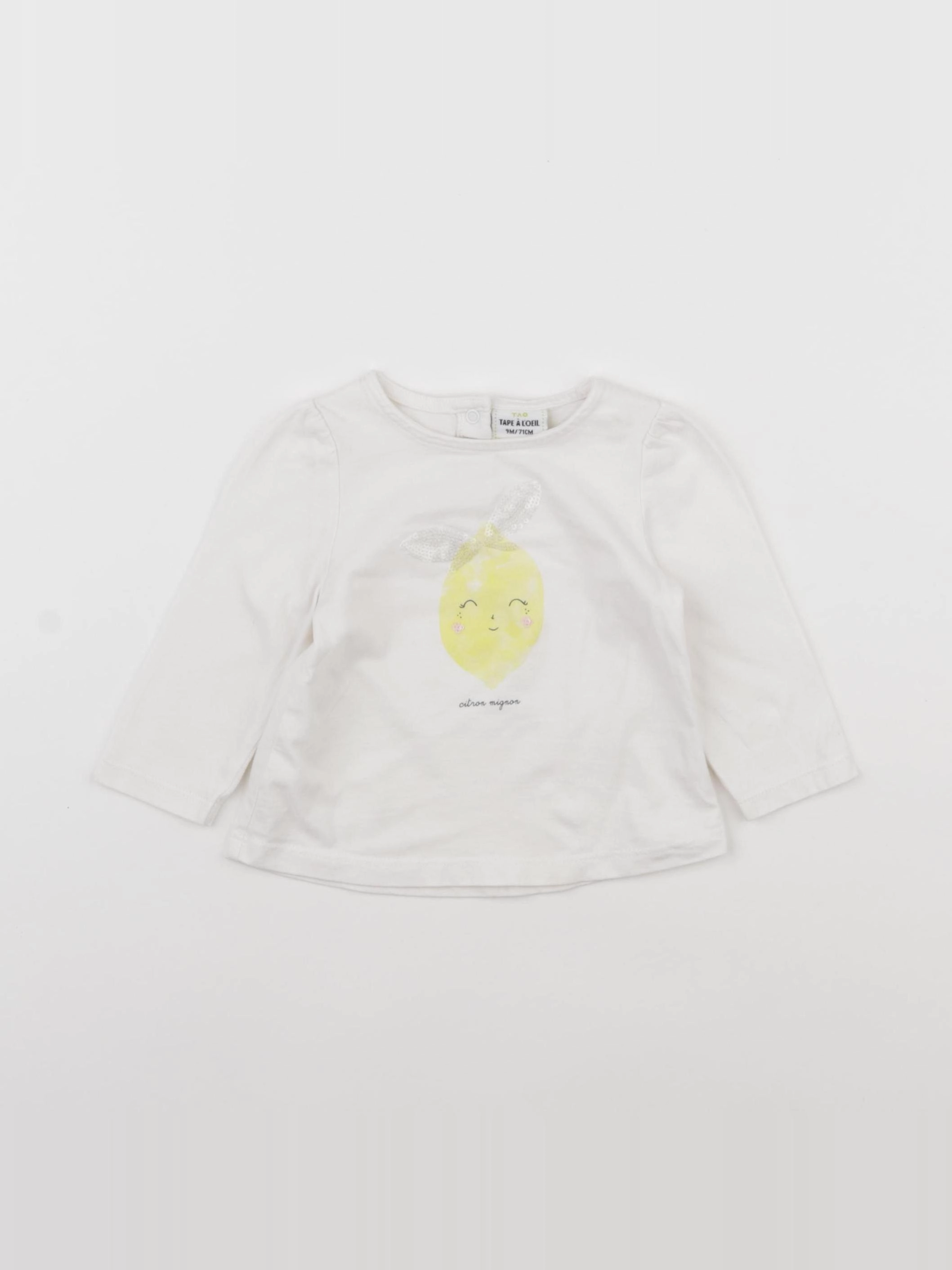 Tape à l'oeil - tee-shirt beige - 9 mois