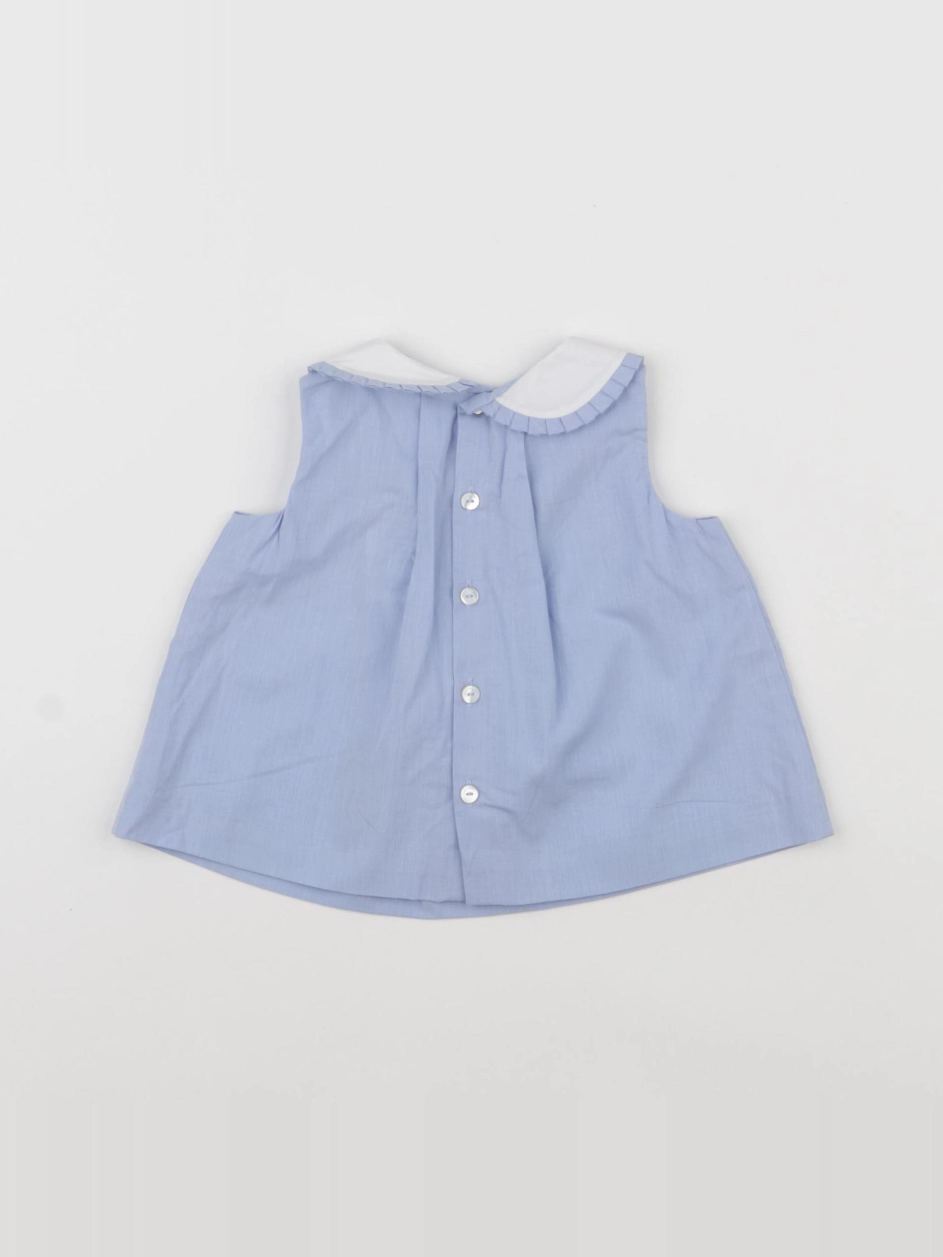 Jacadi - blouse bleu - 6 mois