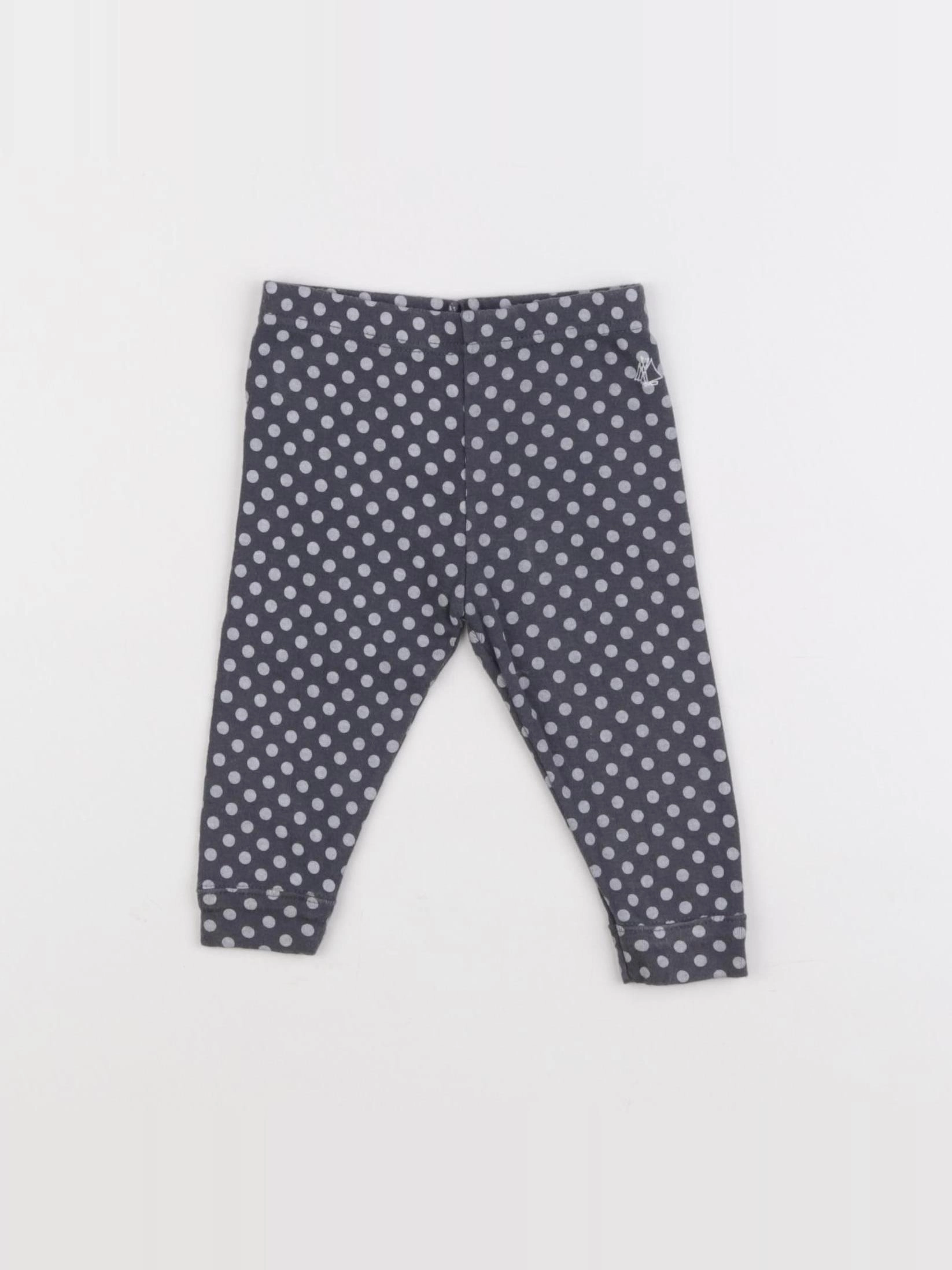 Petit Bateau - legging gris - 6 mois